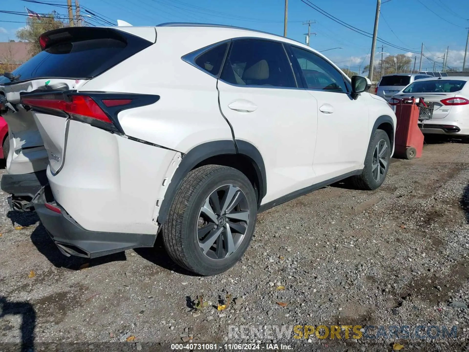 4 Photograph of a damaged car JTJBARBZ9K2193730 LEXUS NX 300 2019
