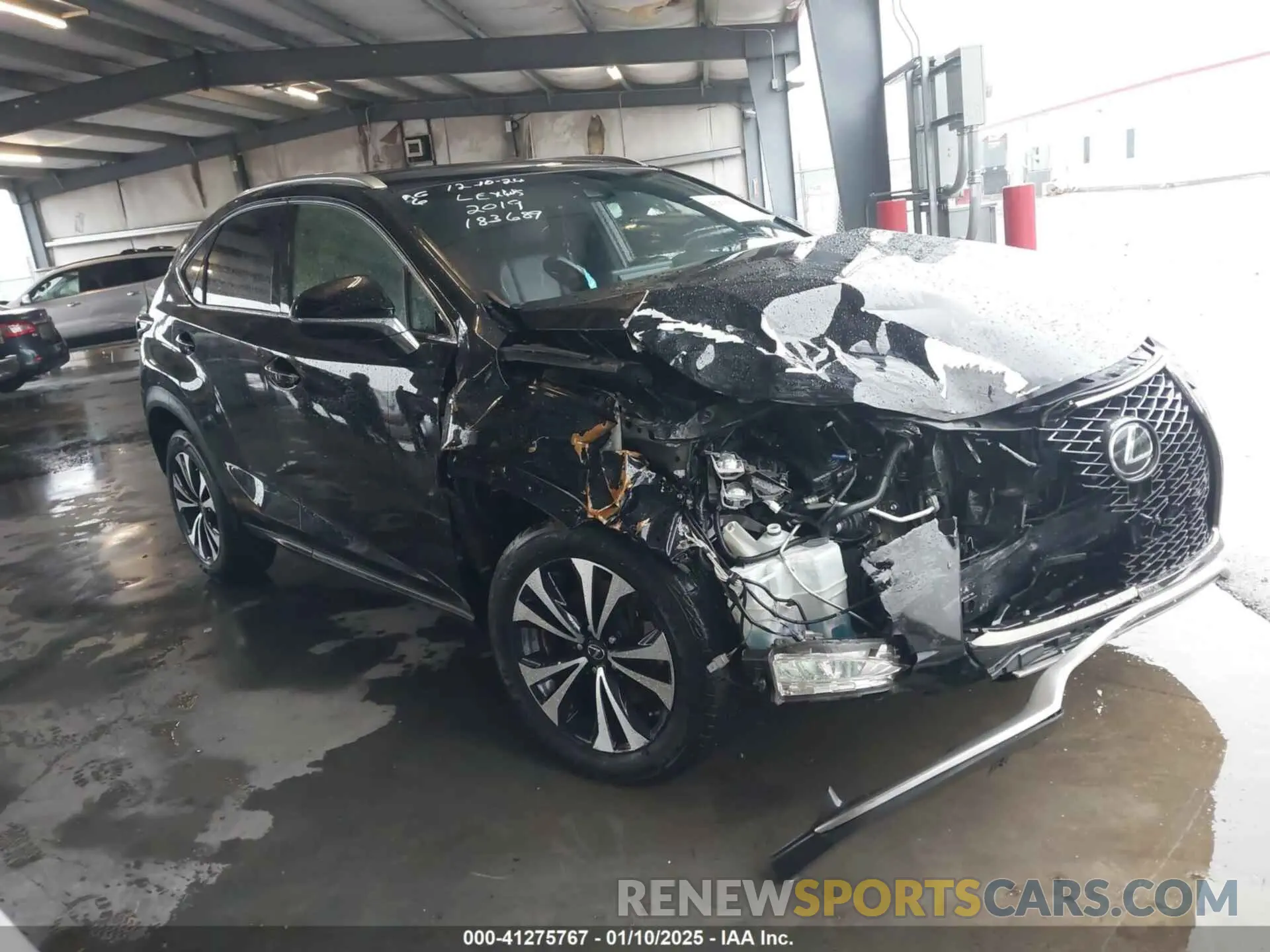 1 Photograph of a damaged car JTJBARBZXK2183689 LEXUS NX 300 2019