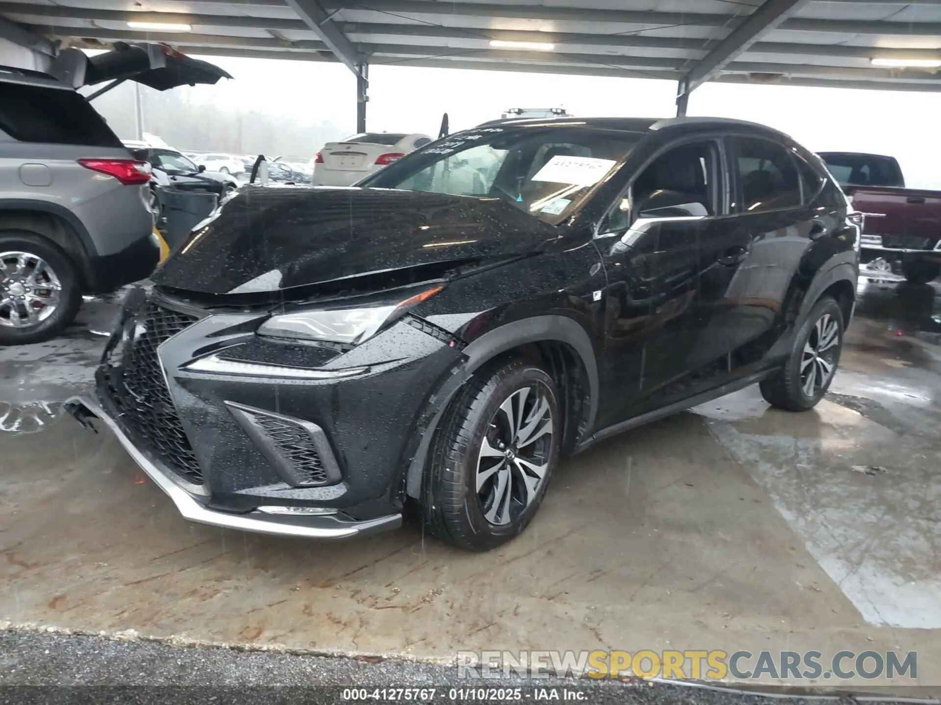 2 Photograph of a damaged car JTJBARBZXK2183689 LEXUS NX 300 2019