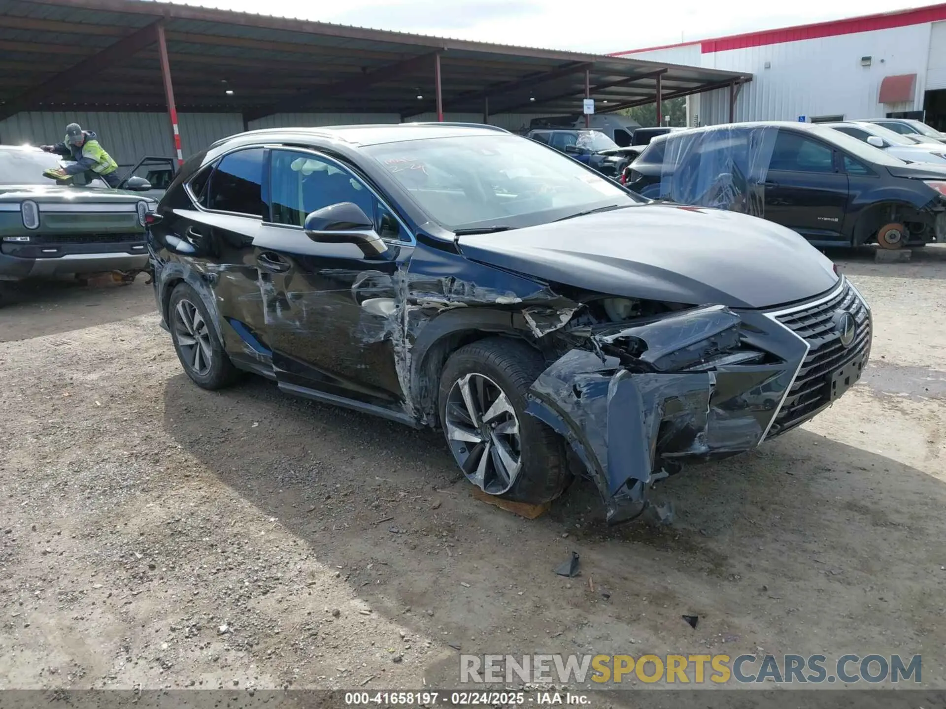 1 Photograph of a damaged car JTJYARBZ0K2152235 LEXUS NX 300 2019
