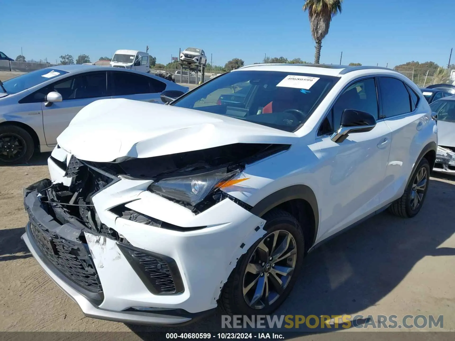2 Photograph of a damaged car JTJYARBZ1K2137341 LEXUS NX 300 2019