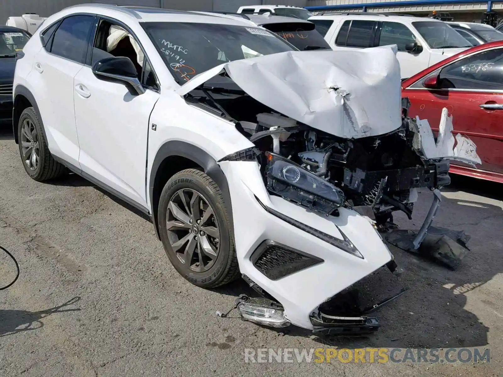 1 Photograph of a damaged car JTJYARBZ1K2138313 LEXUS NX 300 2019