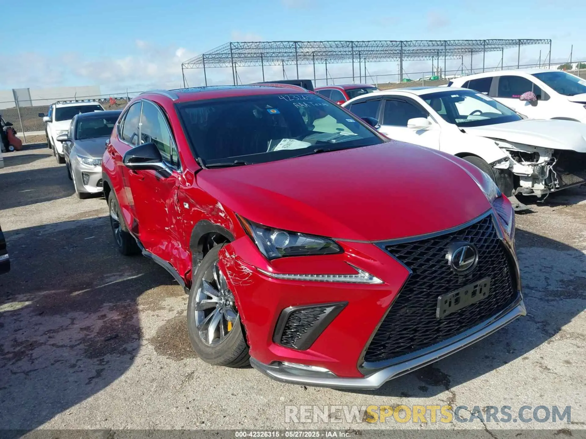 1 Photograph of a damaged car JTJYARBZ1K2138845 LEXUS NX 300 2019