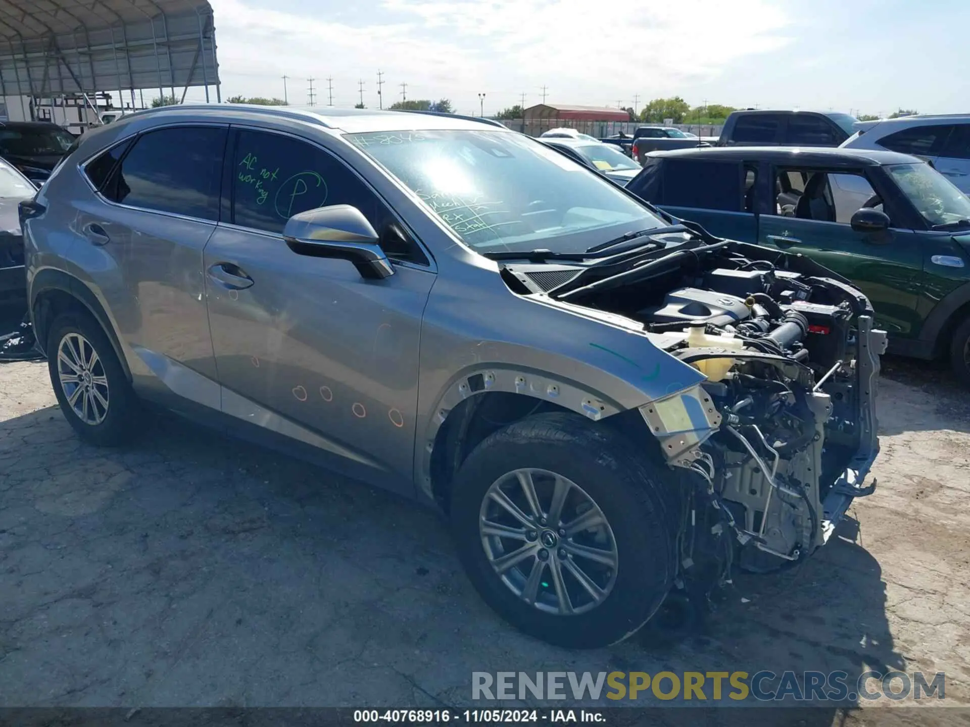 1 Photograph of a damaged car JTJYARBZ1K2142880 LEXUS NX 300 2019