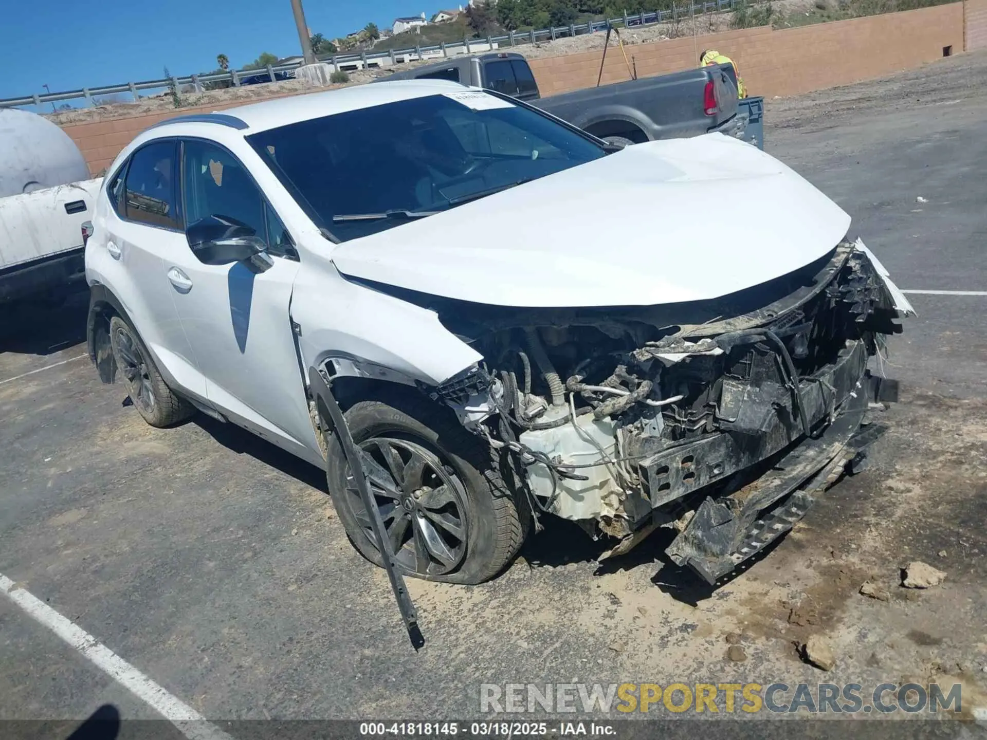 1 Photograph of a damaged car JTJYARBZ4K2129962 LEXUS NX 300 2019