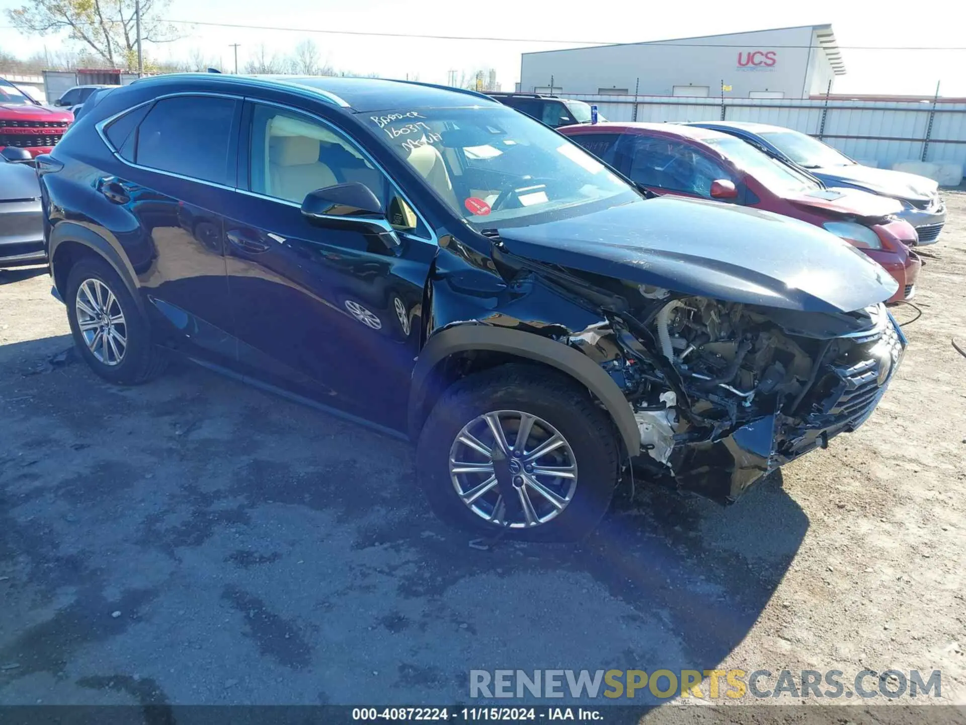 1 Photograph of a damaged car JTJYARBZ4K2148740 LEXUS NX 300 2019