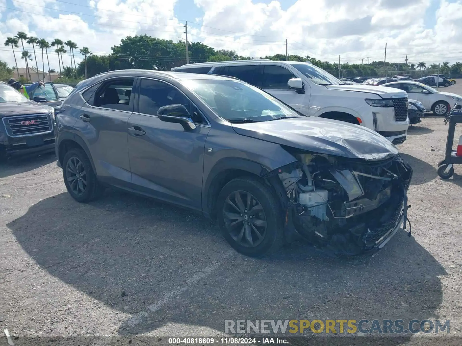 1 Photograph of a damaged car JTJYARBZ9K2148961 LEXUS NX 300 2019
