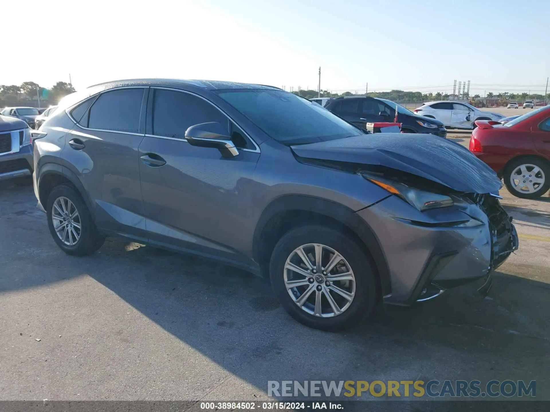 1 Photograph of a damaged car JTJAARBZ4L5009502 LEXUS NX 300 2020