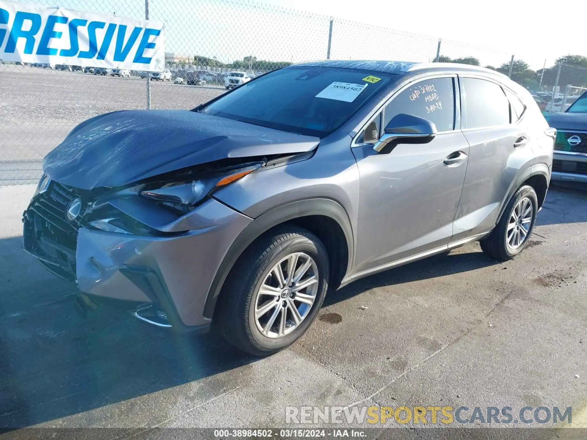 2 Photograph of a damaged car JTJAARBZ4L5009502 LEXUS NX 300 2020
