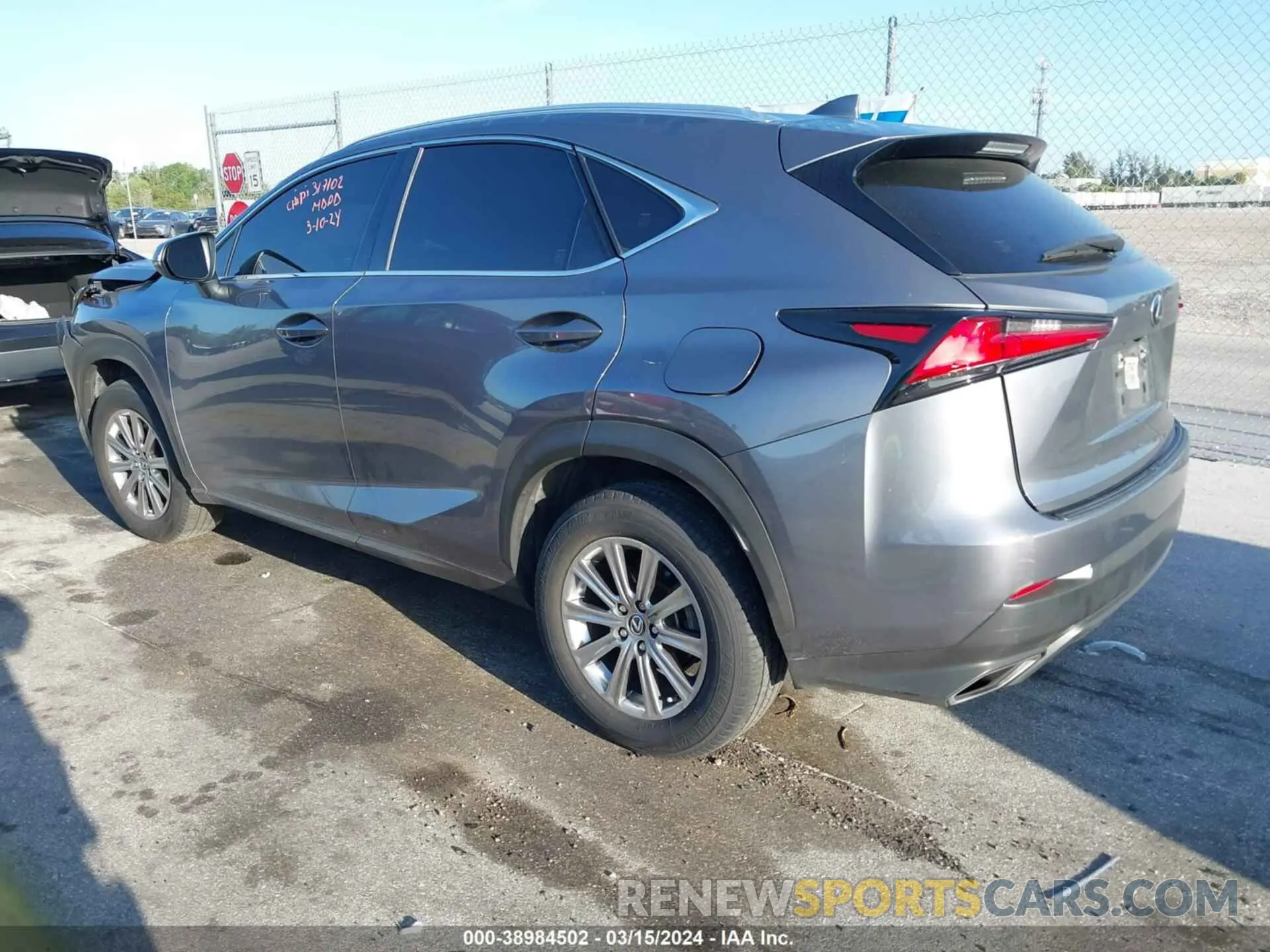 3 Photograph of a damaged car JTJAARBZ4L5009502 LEXUS NX 300 2020