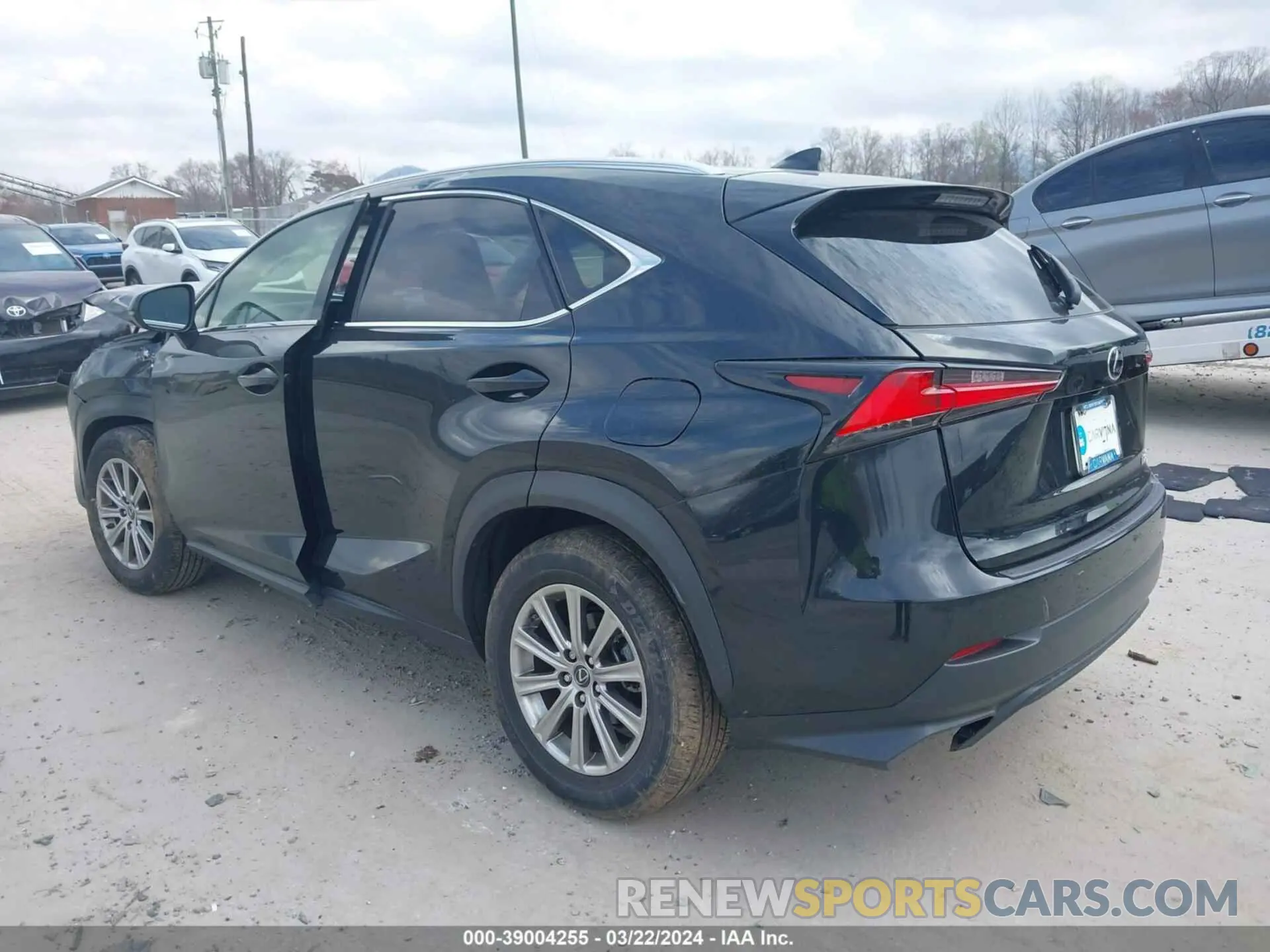 3 Photograph of a damaged car JTJAARBZ7L5012393 LEXUS NX 300 2020