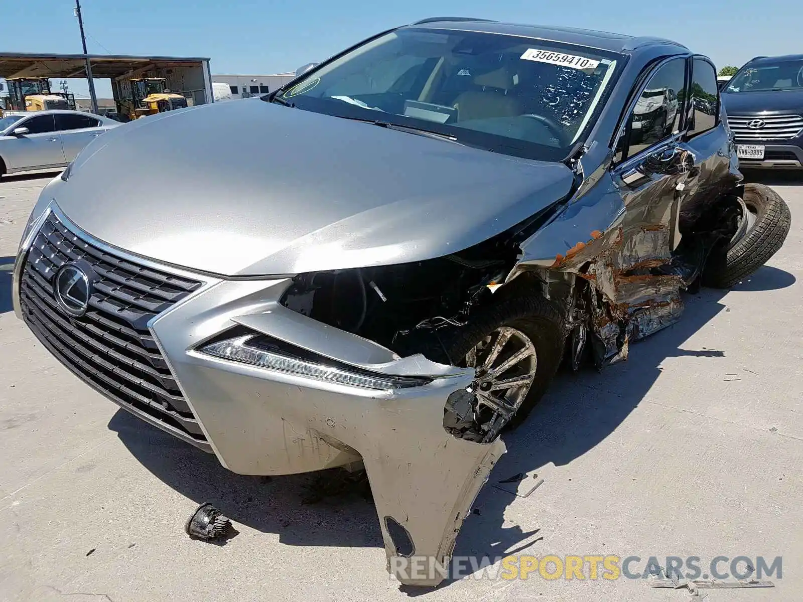 2 Photograph of a damaged car JTJDARBZ0L5004472 LEXUS NX 300 2020