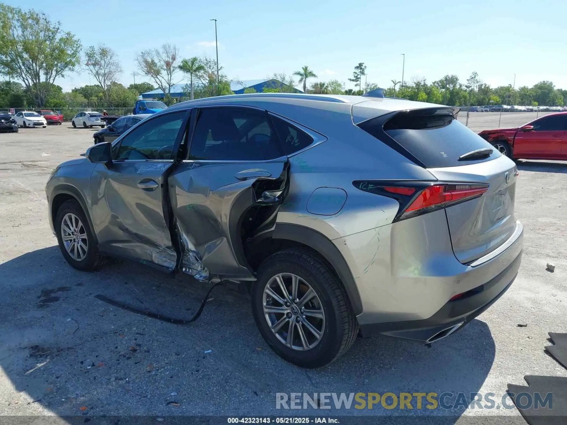 3 Photograph of a damaged car JTJDARBZ0L5004875 LEXUS NX 300 2020