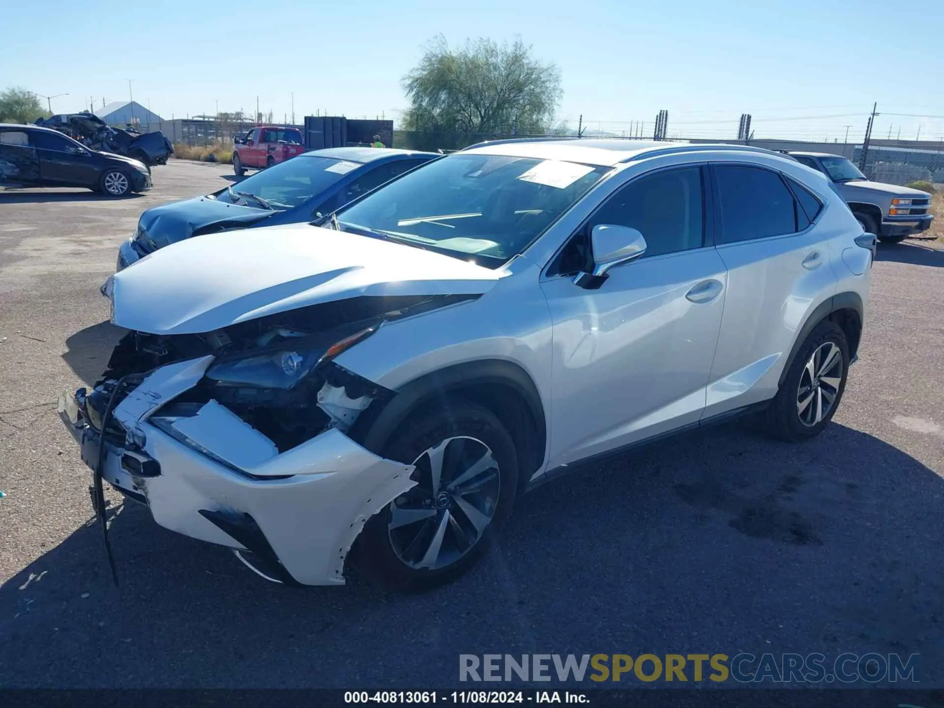 2 Photograph of a damaged car JTJDARBZ9L5013414 LEXUS NX 300 2020