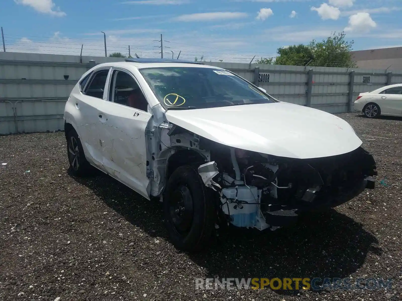 1 Photograph of a damaged car JTJGARBZ1L2160289 LEXUS NX 300 2020