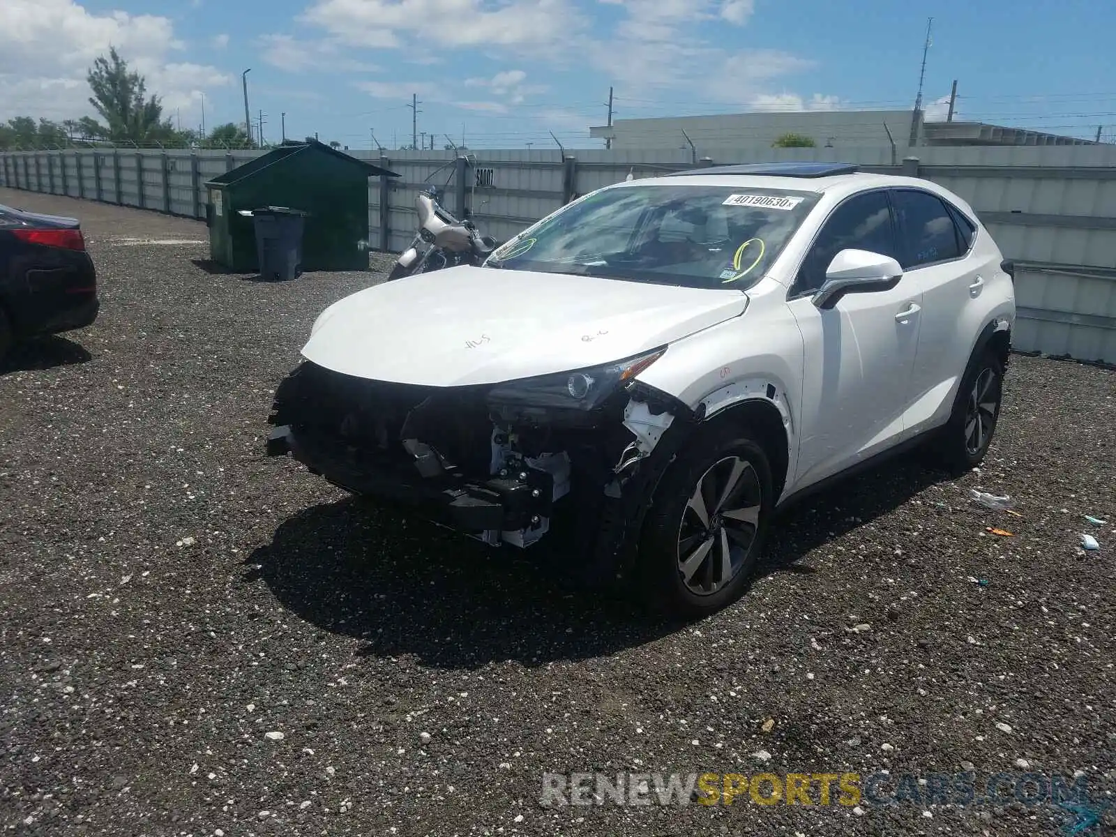 2 Photograph of a damaged car JTJGARBZ1L2160289 LEXUS NX 300 2020