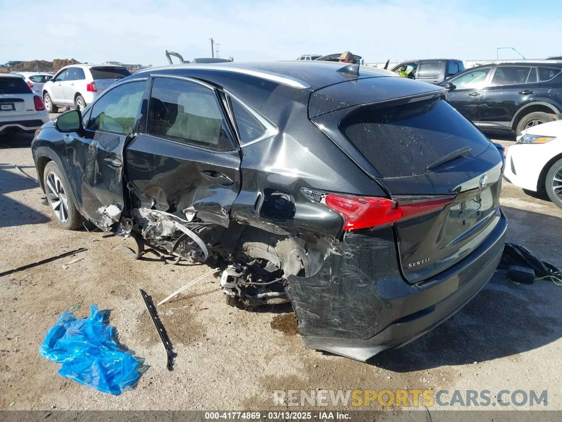 3 Photograph of a damaged car JTJGARBZ3L5006519 LEXUS NX 300 2020