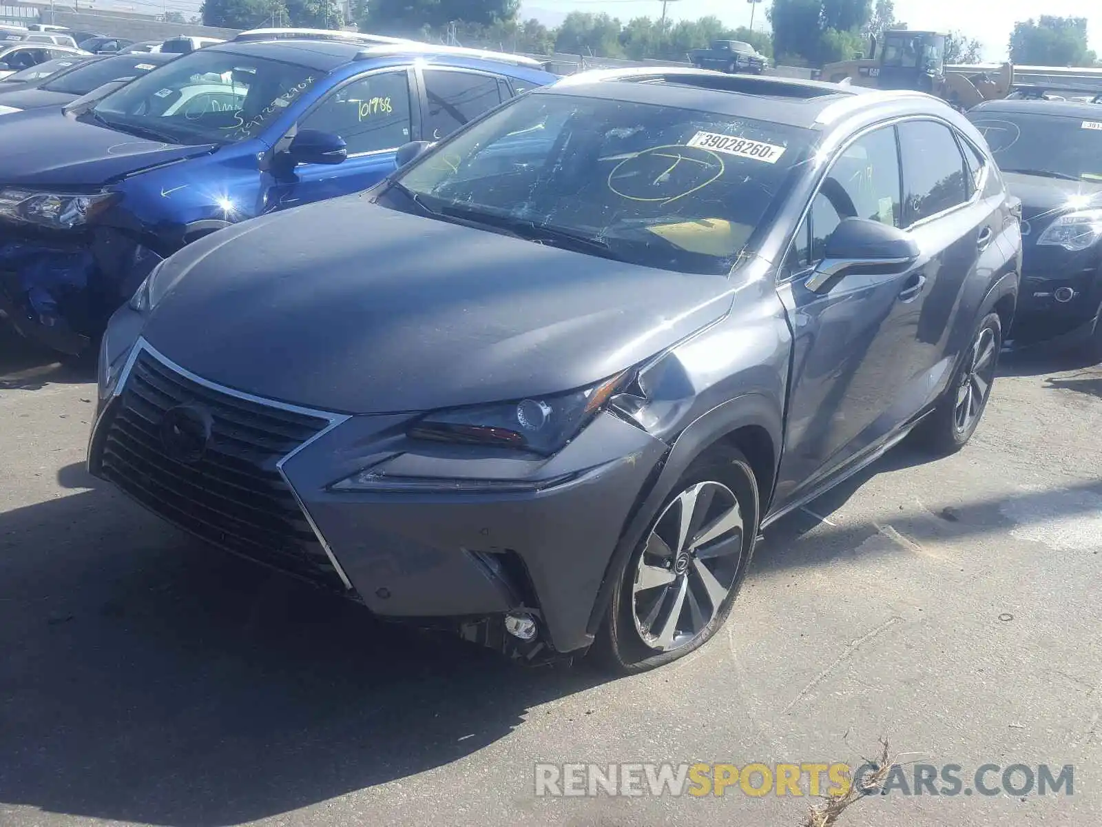 2 Photograph of a damaged car JTJGARBZ4L5017495 LEXUS NX 300 2020