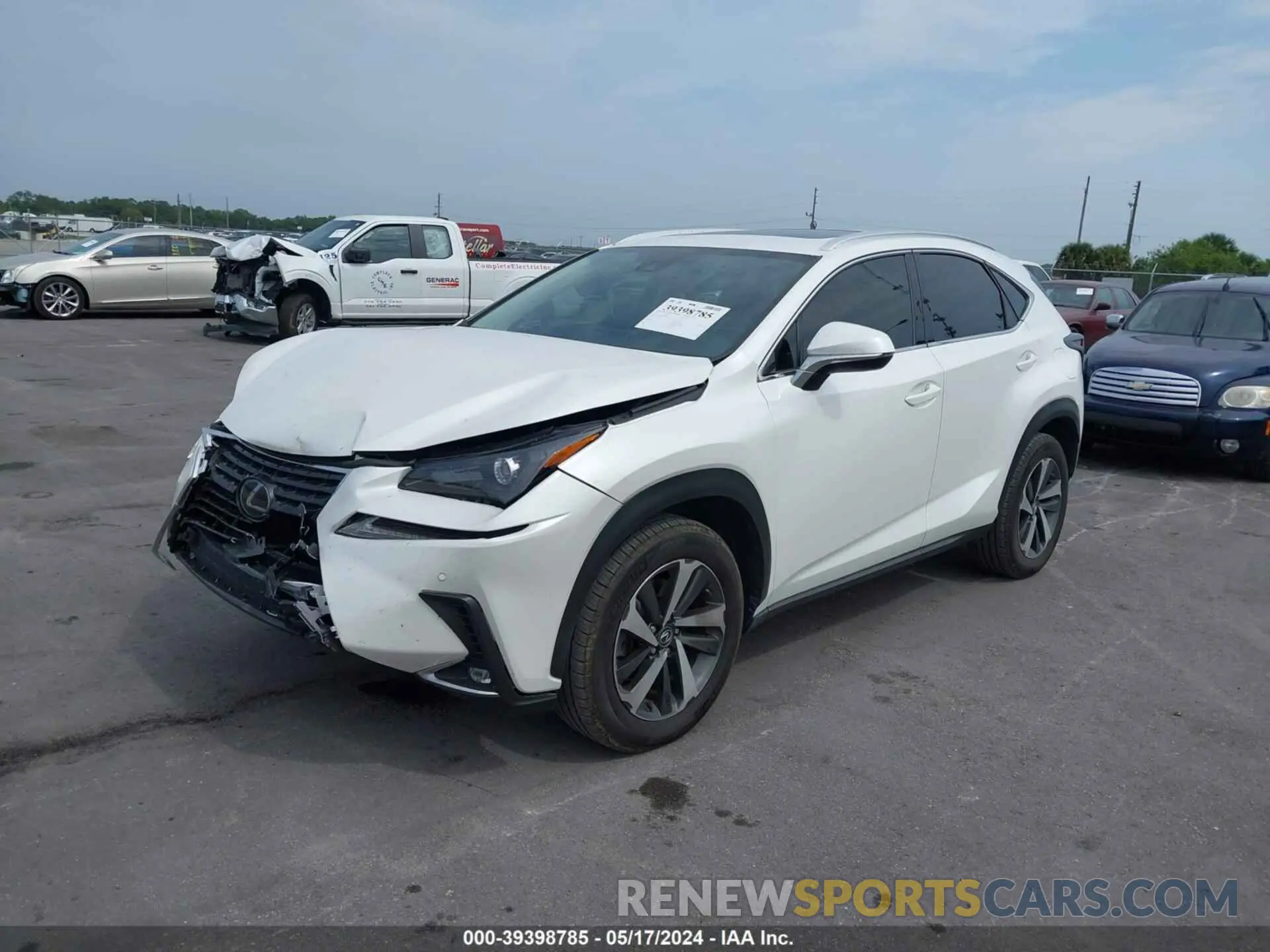 2 Photograph of a damaged car JTJGARBZ7L5015806 LEXUS NX 300 2020