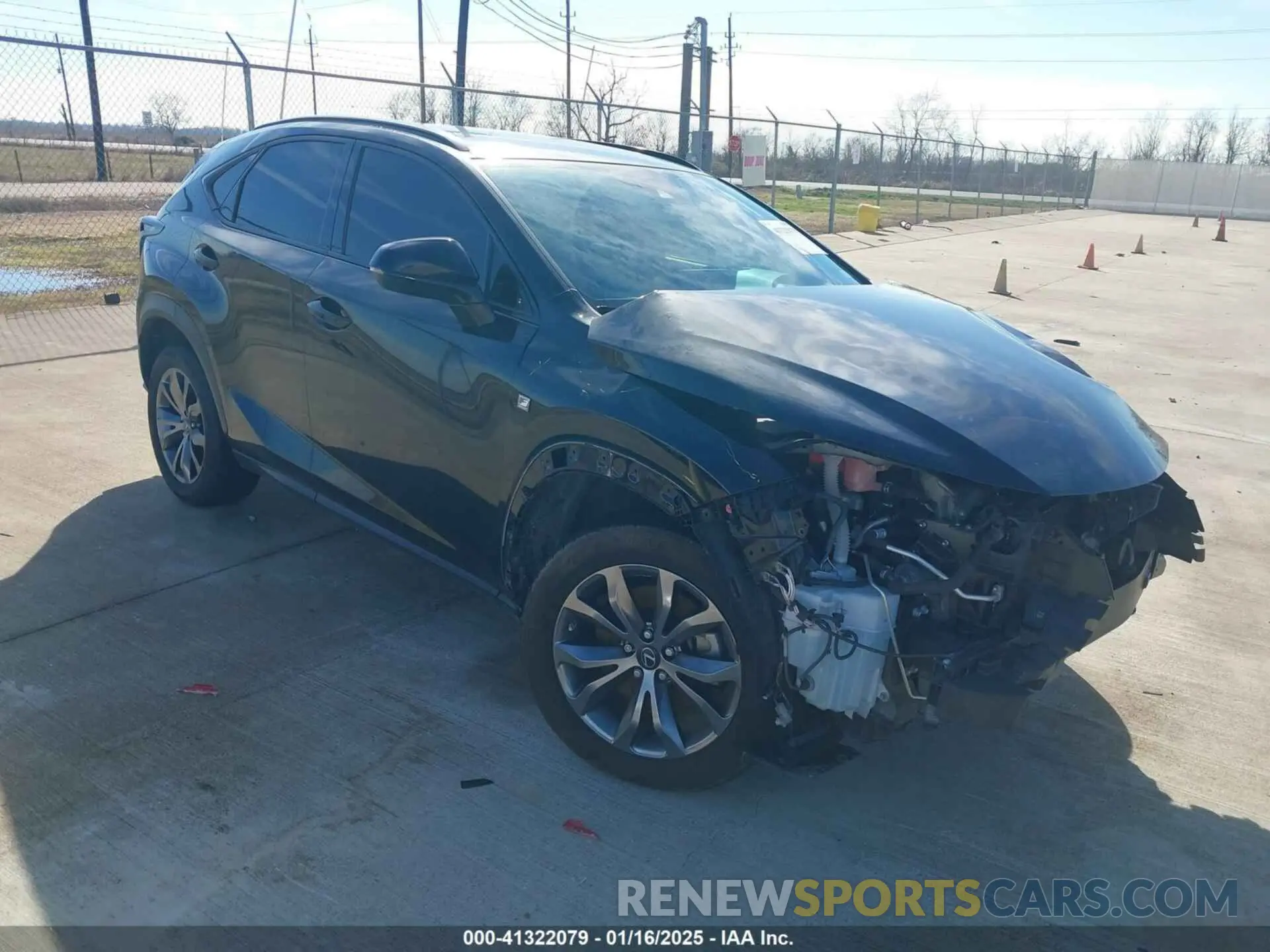 1 Photograph of a damaged car JTJJARBZ6L5008769 LEXUS NX 300 2020