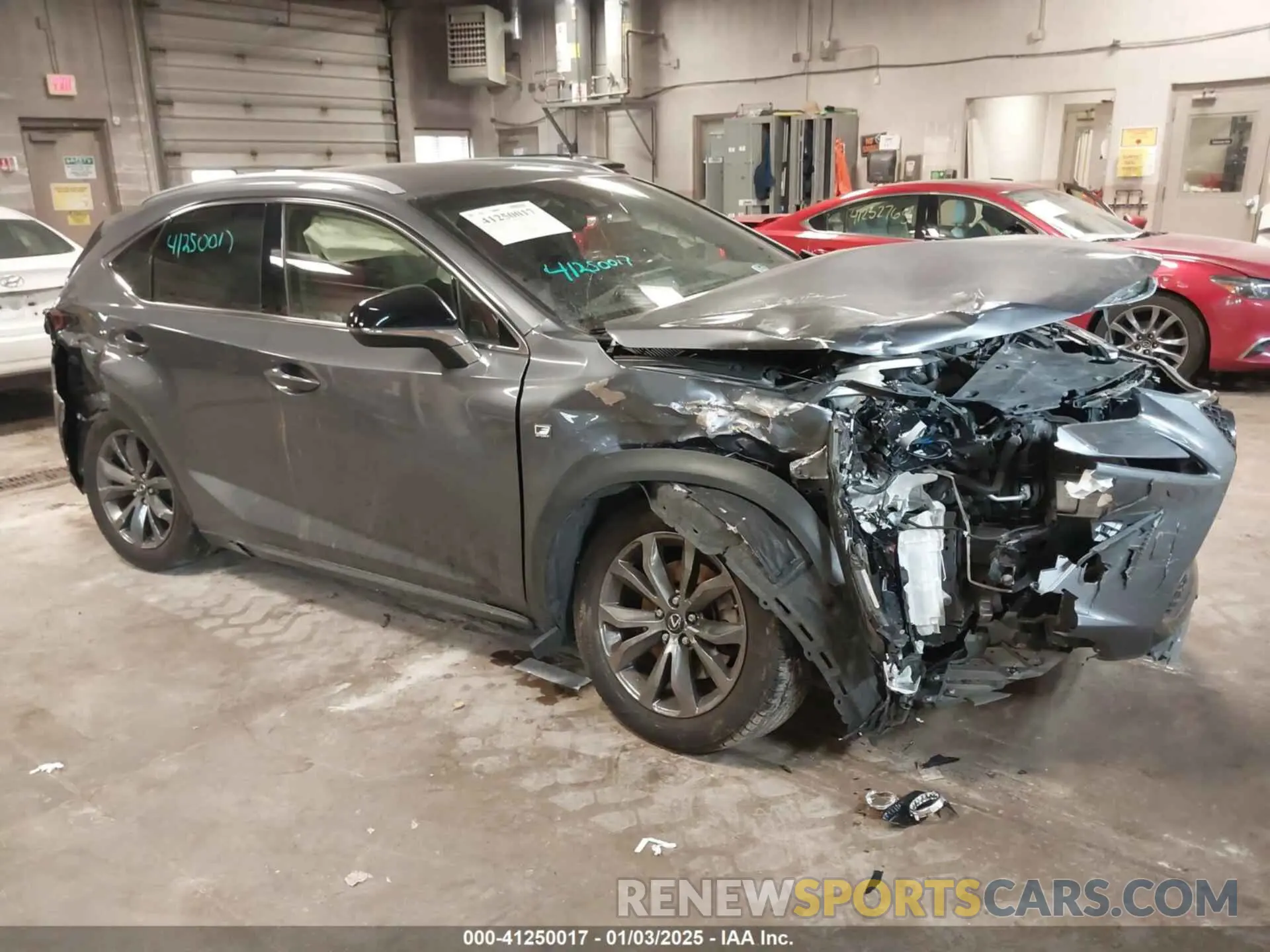 1 Photograph of a damaged car JTJJARBZ9L2178397 LEXUS NX 300 2020