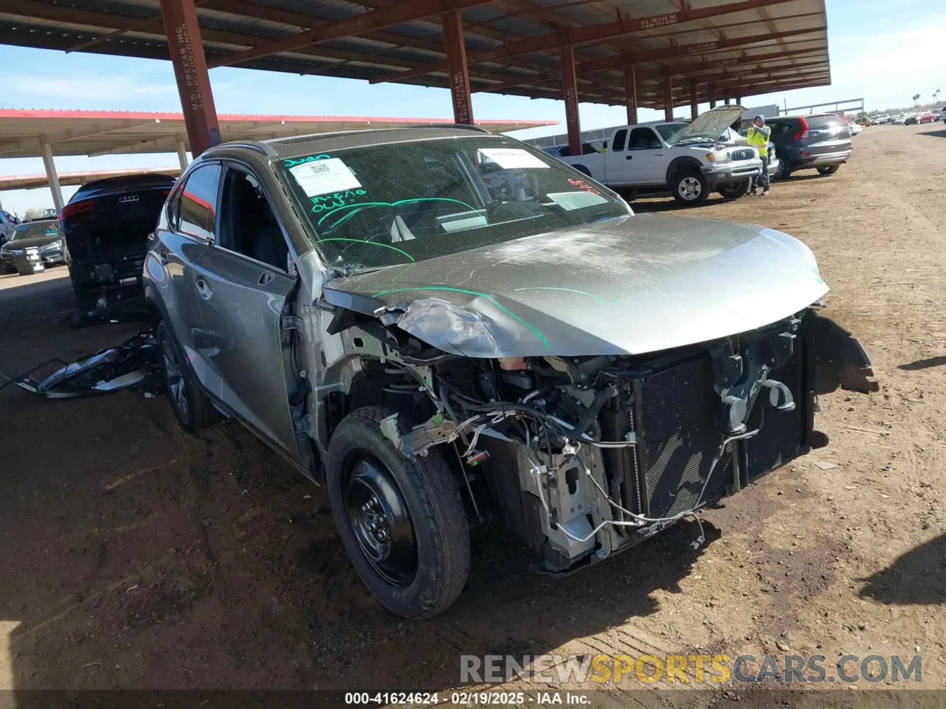 1 Photograph of a damaged car JTJSARBZ7L5010244 LEXUS NX 300 2020