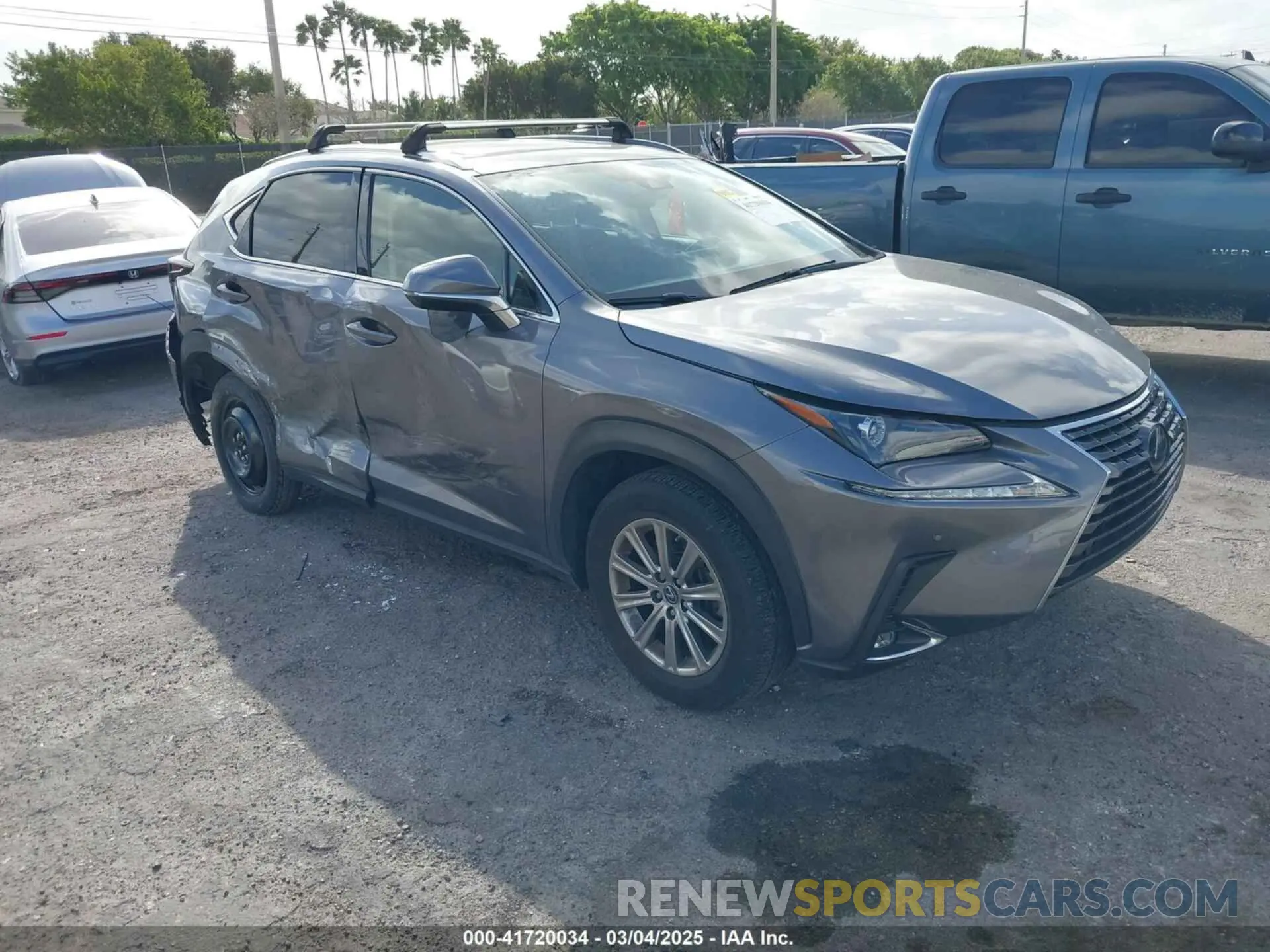 1 Photograph of a damaged car JTJDARBZ3M2179138 LEXUS NX 300 2021