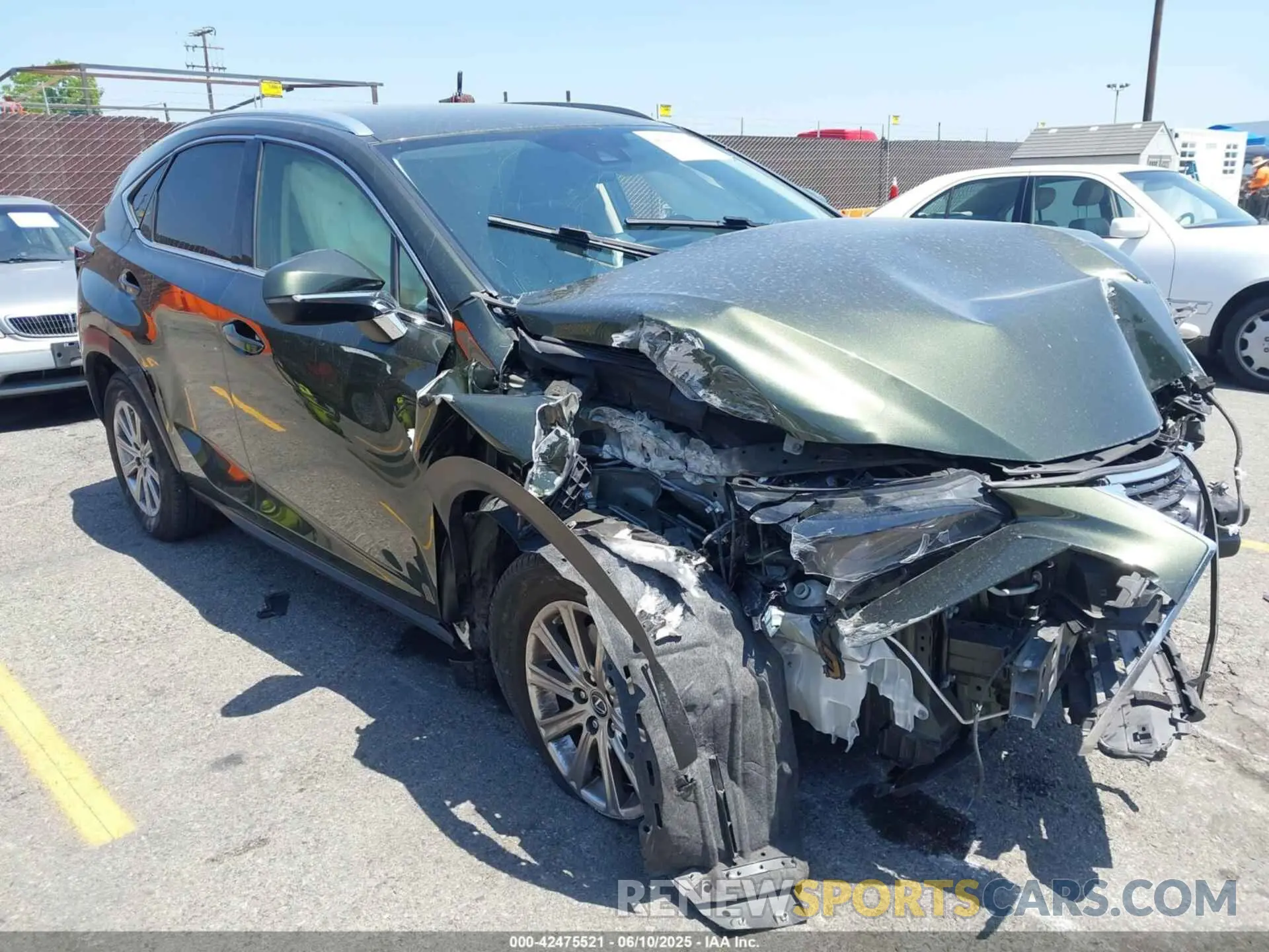 1 Photograph of a damaged car JTJDARBZ4M2201549 LEXUS NX 300 2021