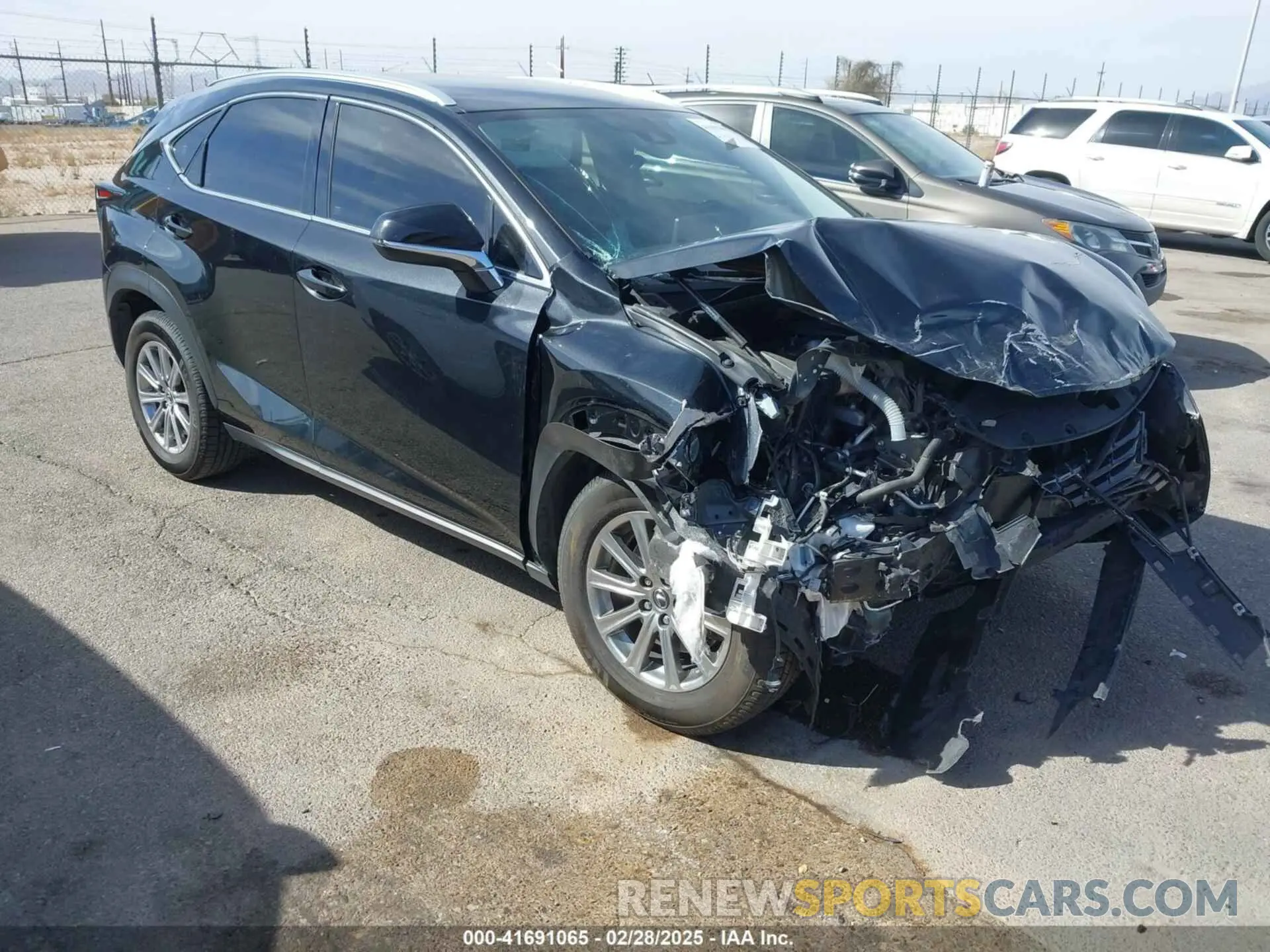 1 Photograph of a damaged car JTJDARBZ6M2184303 LEXUS NX 300 2021
