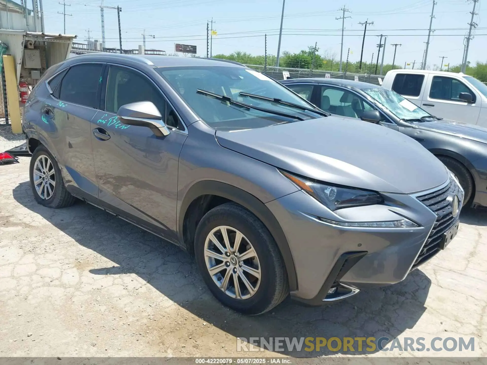 1 Photograph of a damaged car JTJDARBZ6M2195561 LEXUS NX 300 2021
