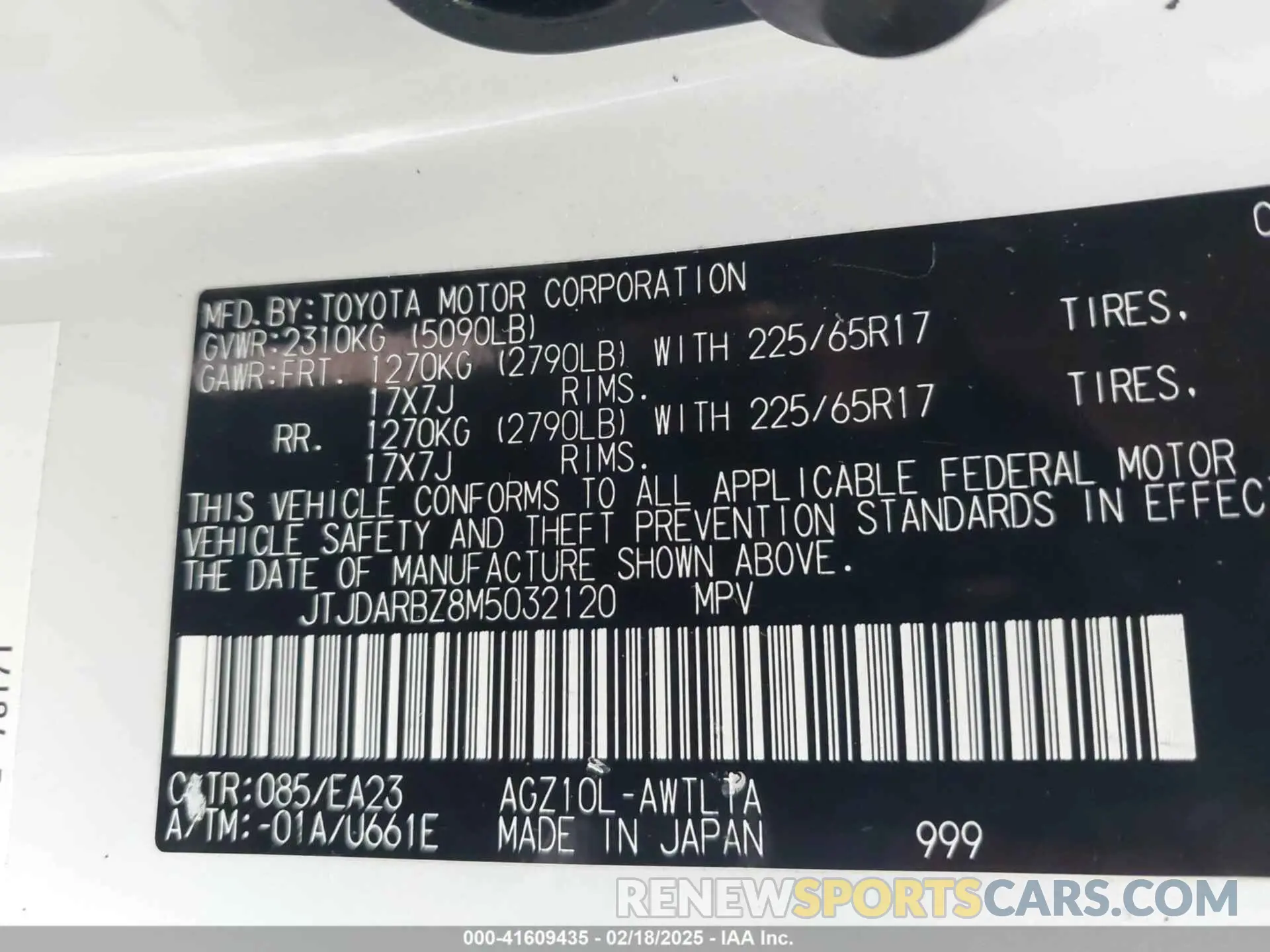 9 Photograph of a damaged car JTJDARBZ8M5032120 LEXUS NX 300 2021