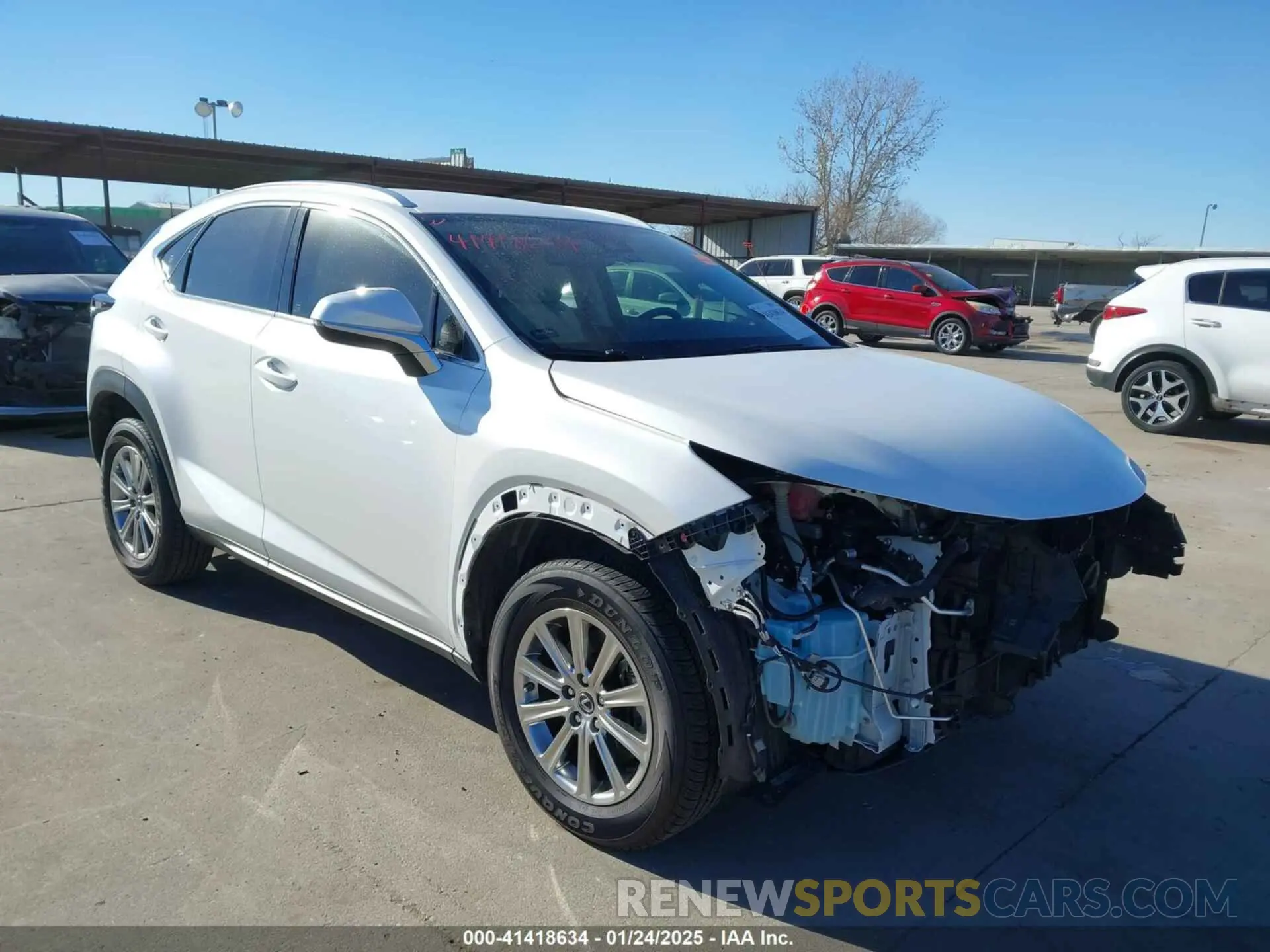 1 Photograph of a damaged car JTJDARBZ8M5033106 LEXUS NX 300 2021