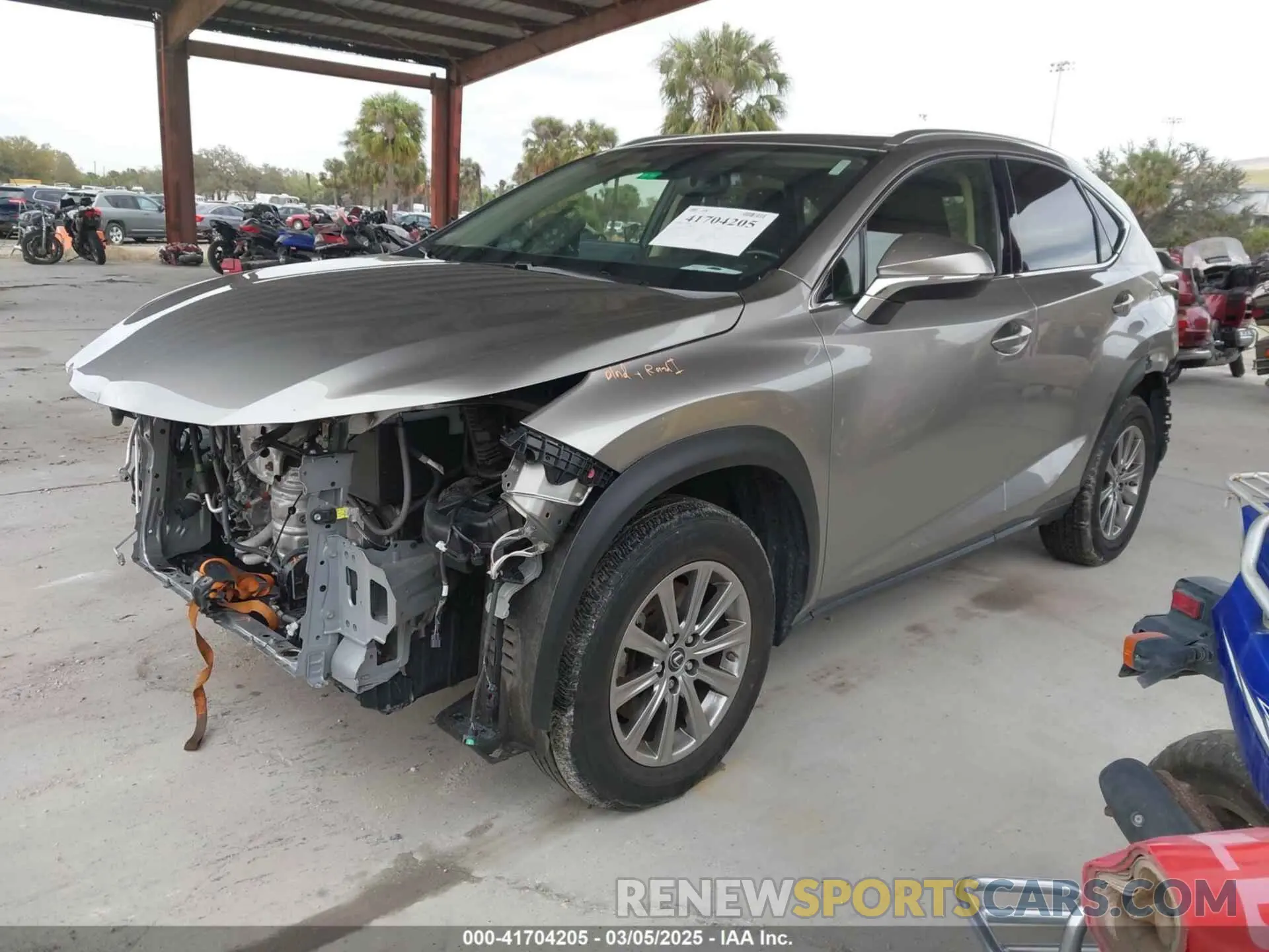 2 Photograph of a damaged car JTJDARDZ0M2256402 LEXUS NX 300 2021
