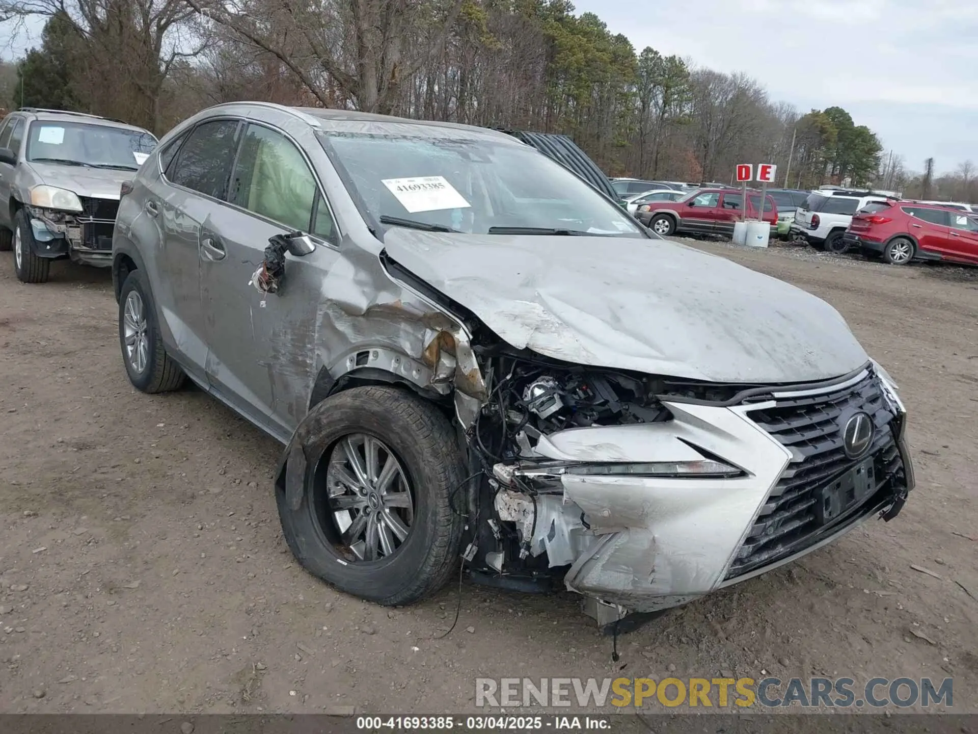 1 Photograph of a damaged car JTJDARDZ4M2242647 LEXUS NX 300 2021