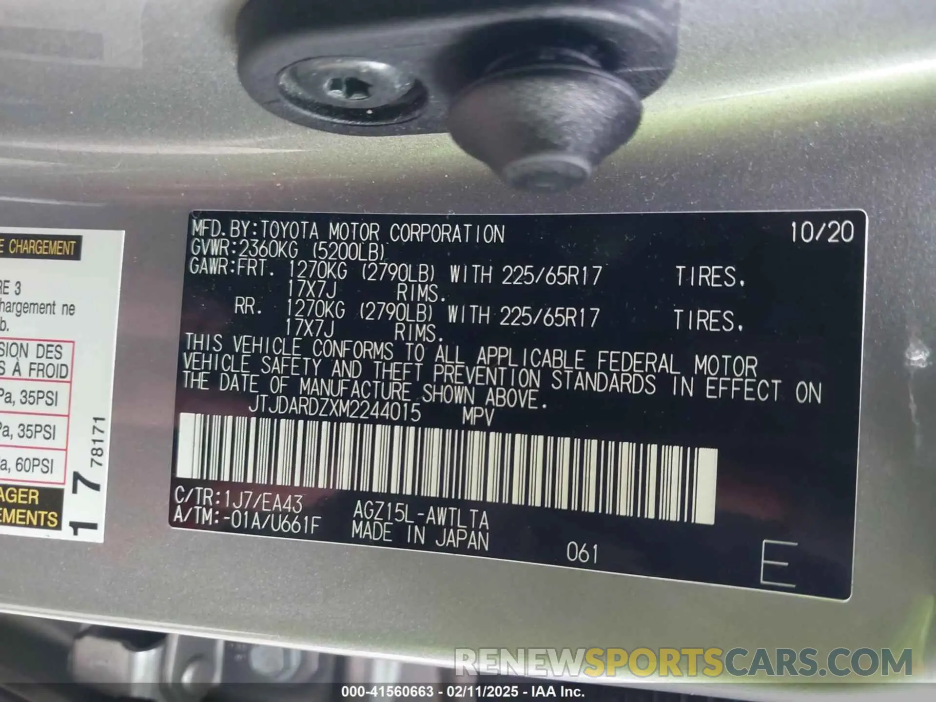 9 Photograph of a damaged car JTJDARDZXM2244015 LEXUS NX 300 2021