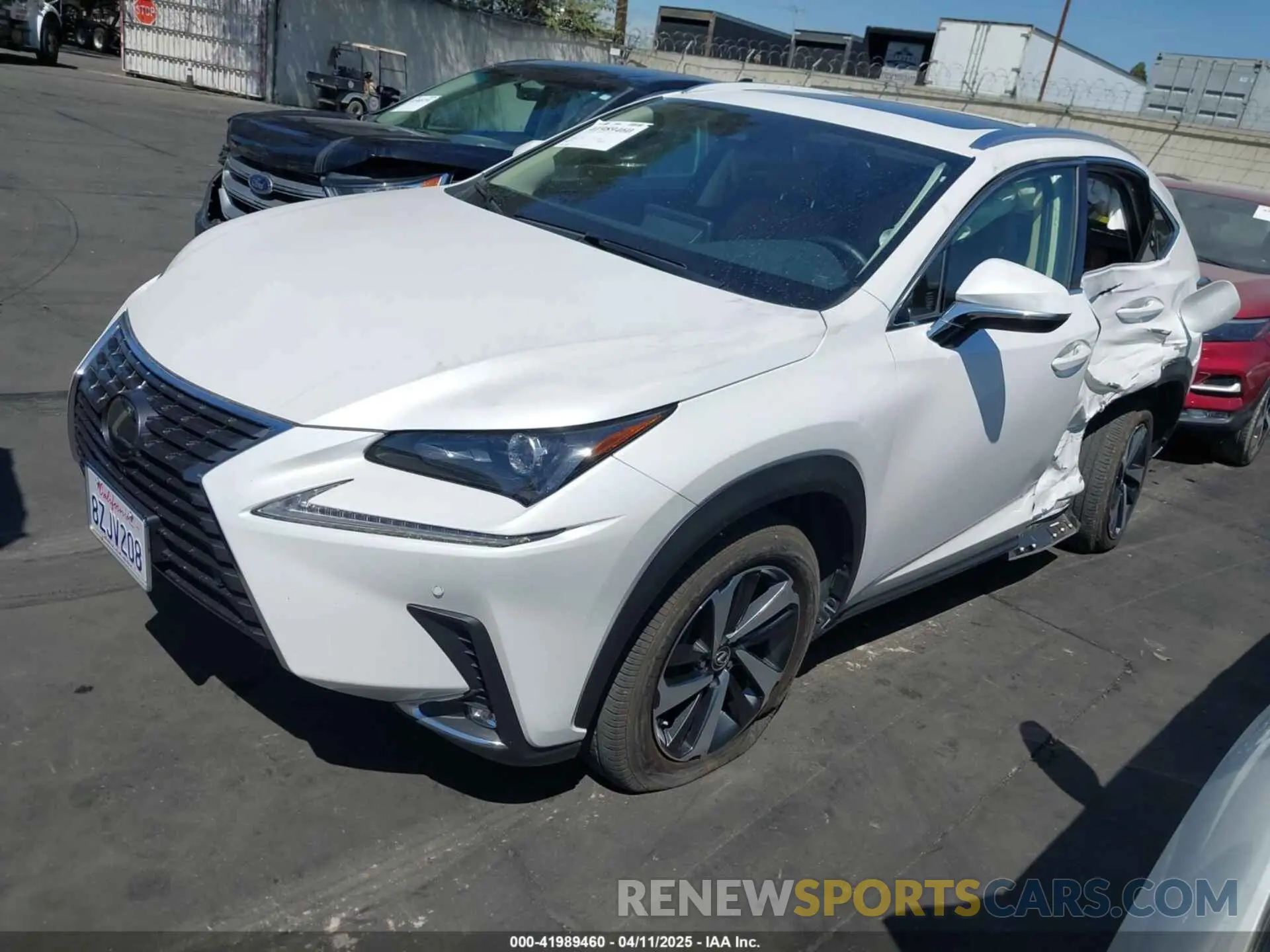 2 Photograph of a damaged car JTJGARBZ1M5028701 LEXUS NX 300 2021