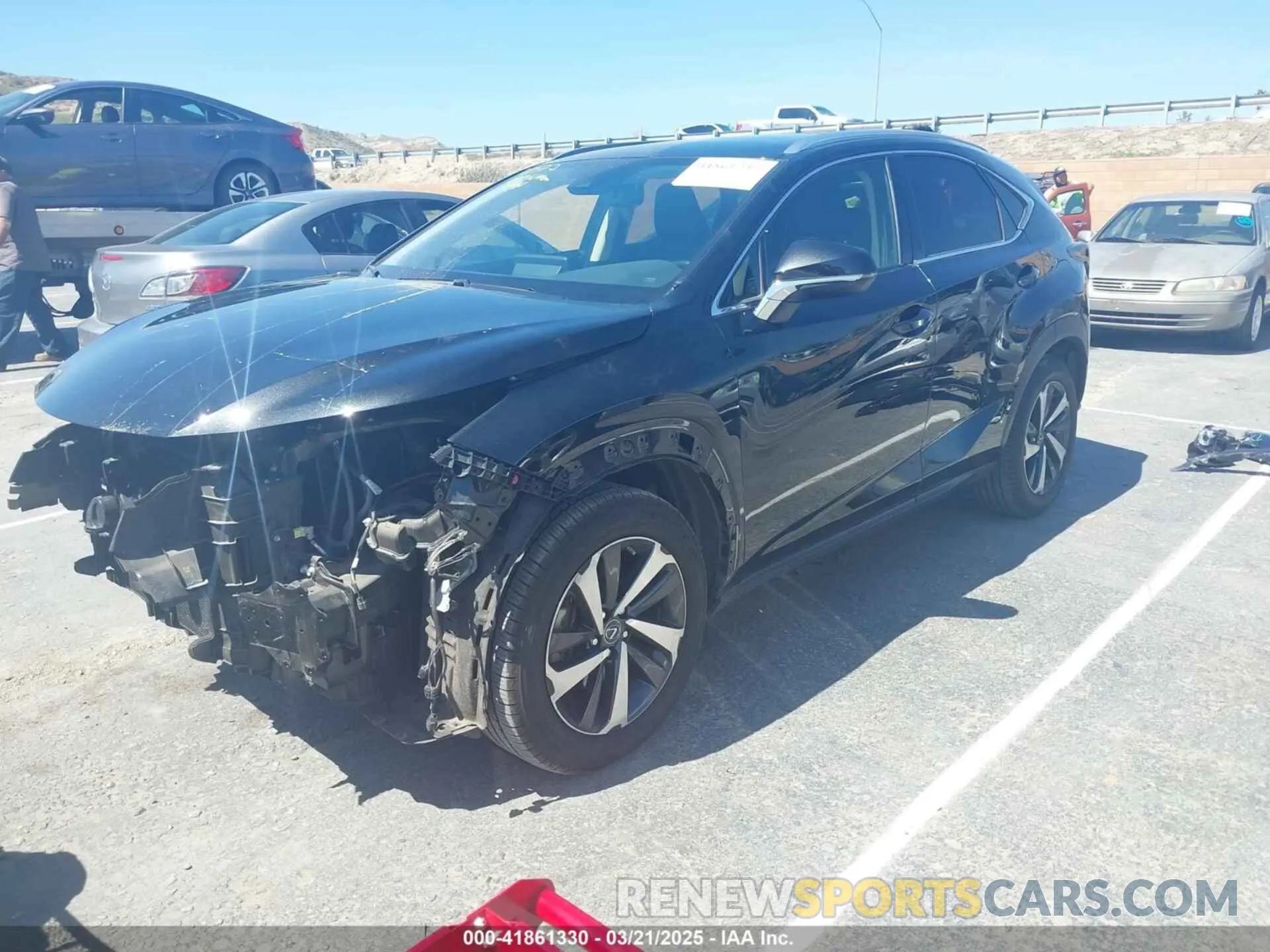 2 Photograph of a damaged car JTJGARBZ2M2186062 LEXUS NX 300 2021