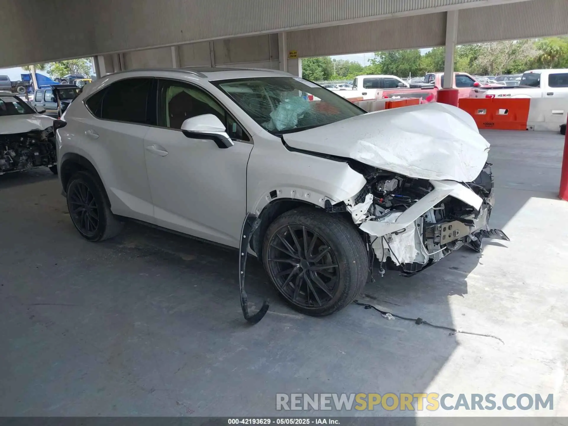 1 Photograph of a damaged car JTJGARBZ7M5027794 LEXUS NX 300 2021