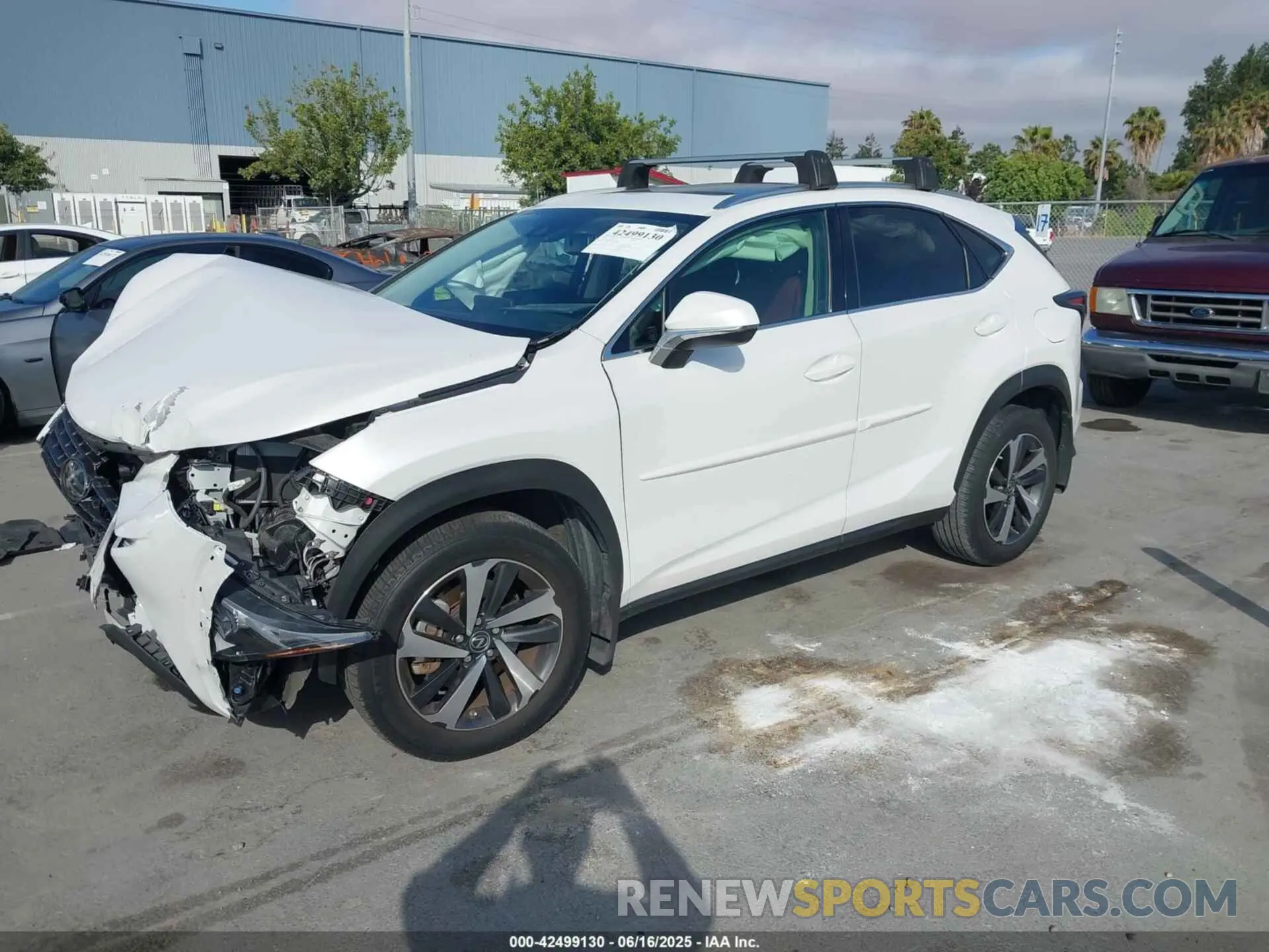 2 Photograph of a damaged car JTJGARBZXM5032858 LEXUS NX 300 2021