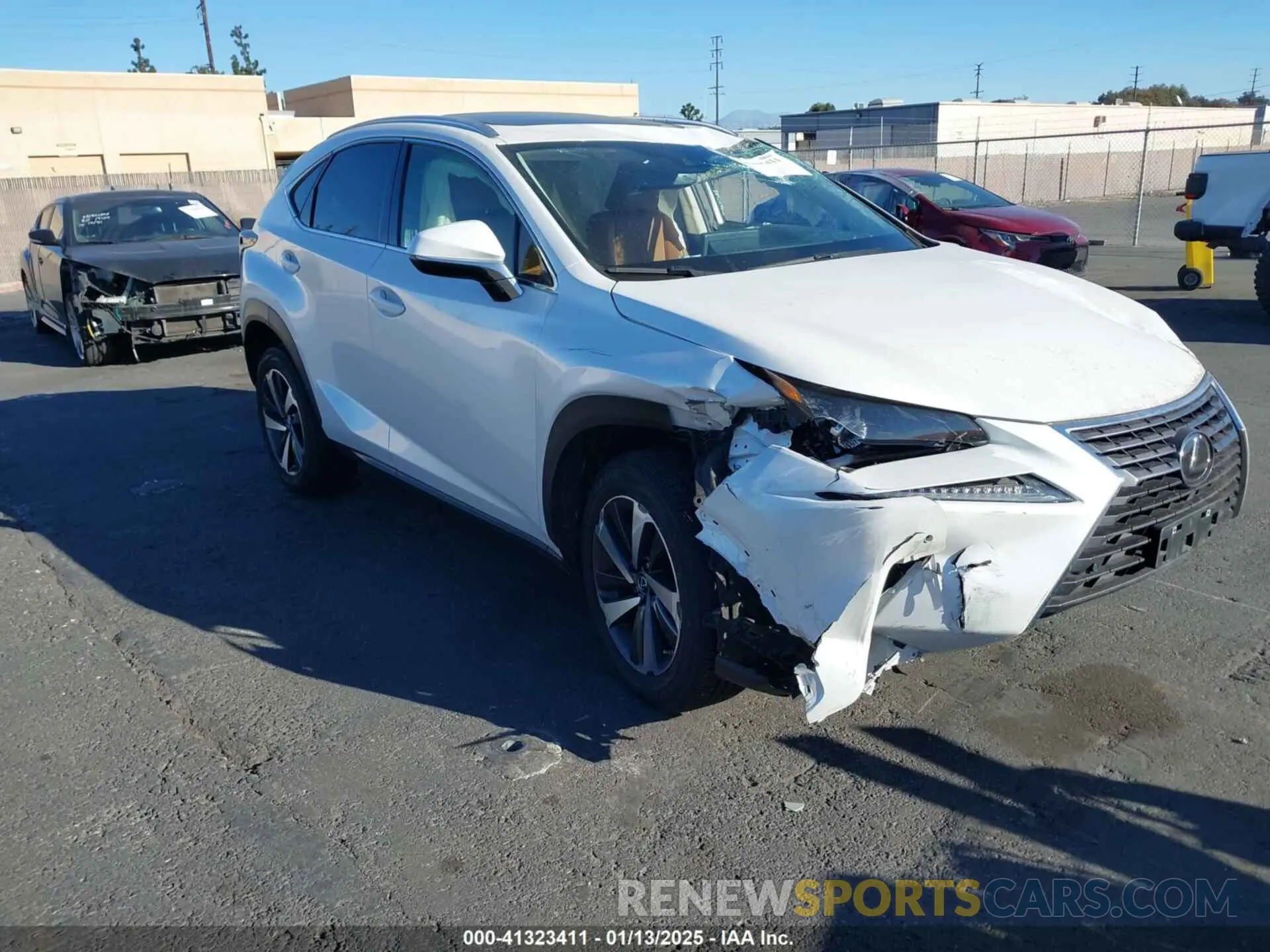 1 Photograph of a damaged car JTJGARDZXM5028693 LEXUS NX 300 2021