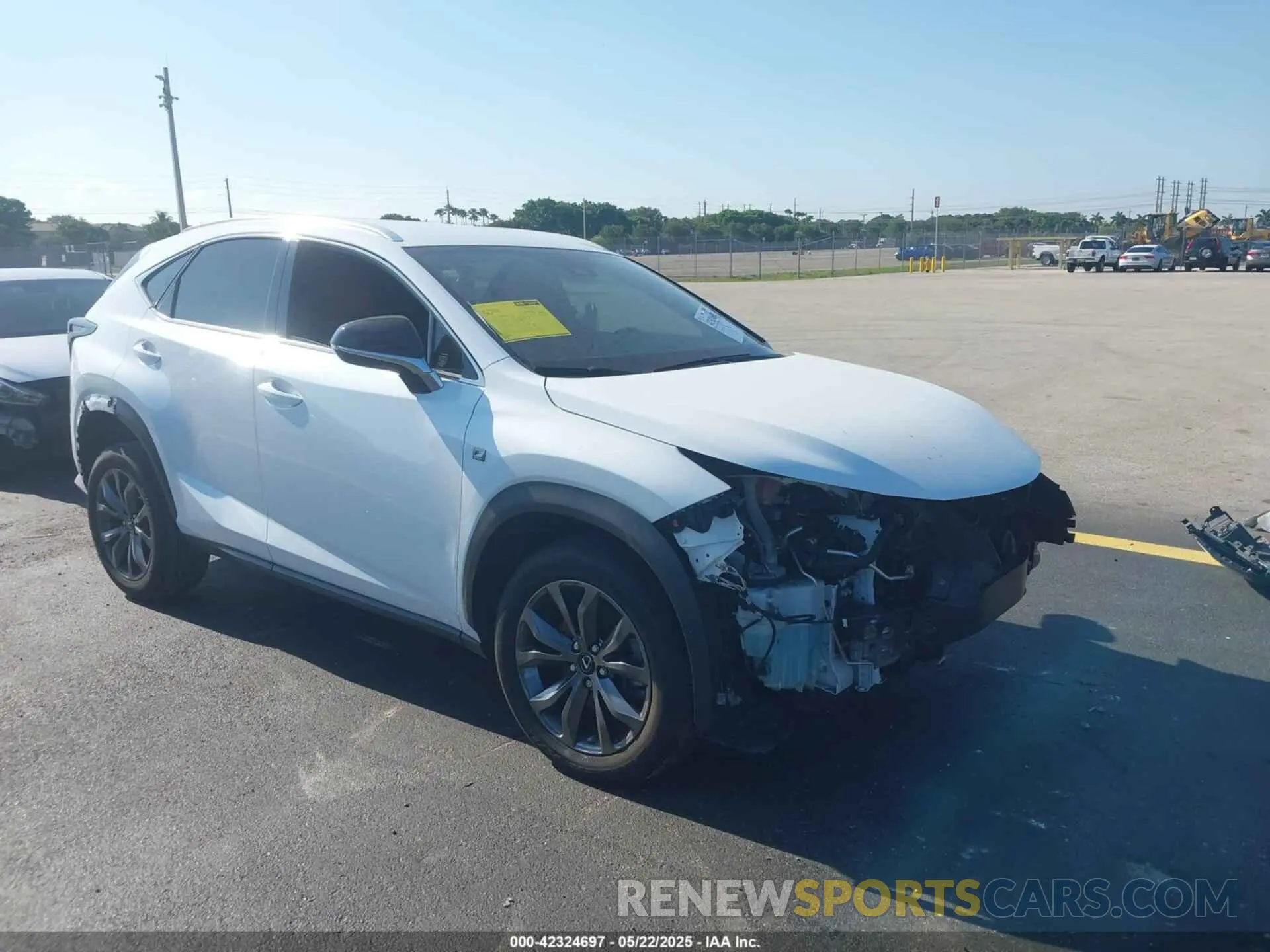 1 Photograph of a damaged car JTJSARBZ2M2203405 LEXUS NX 300 2021