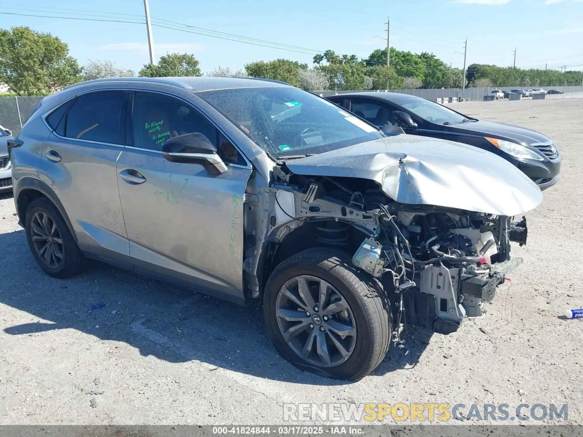 1 Photograph of a damaged car JTJSARBZXM2200249 LEXUS NX 300 2021