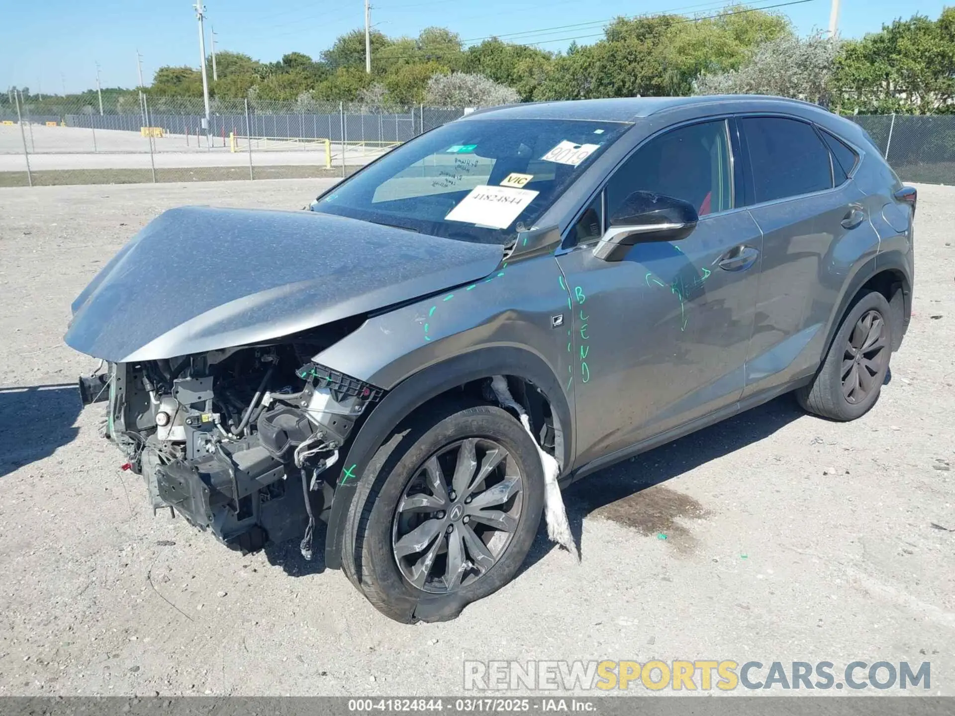 2 Photograph of a damaged car JTJSARBZXM2200249 LEXUS NX 300 2021