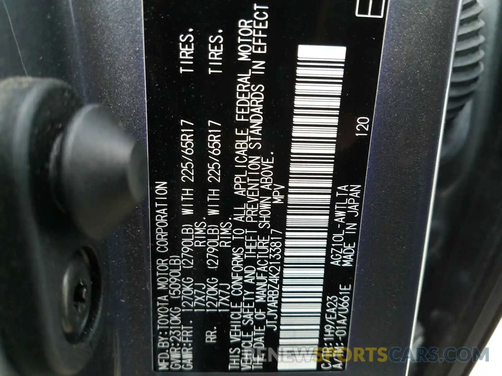 10 Photograph of a damaged car JTJYARBZ4K2133817 LEXUS NX 300 BAS 2019