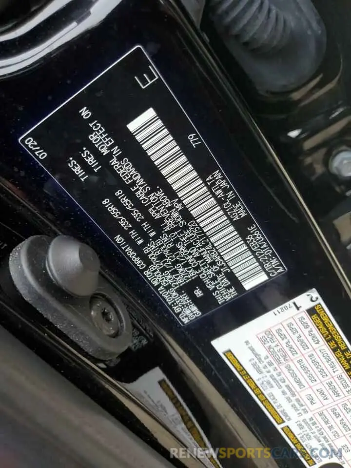 14 Photograph of a damaged car JTJSARBZ4L2177520 LEXUS NX 300 F S 2020