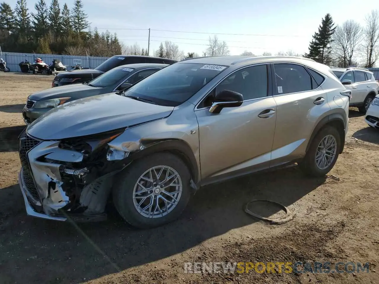 1 Photograph of a damaged car JTJSARDZ2L5003795 LEXUS NX 300 F S 2020
