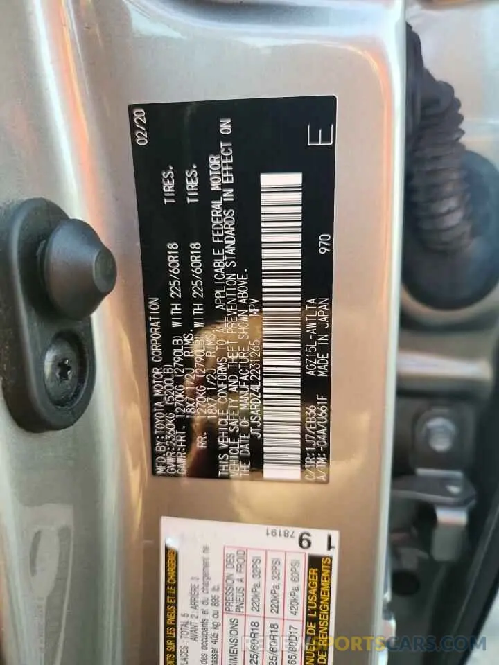 13 Photograph of a damaged car JTJSARDZ4L2231265 LEXUS NX 300 F S 2020