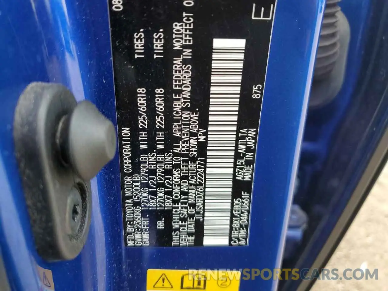12 Photograph of a damaged car JTJSARDZ6L2224771 LEXUS NX 300 F S 2020