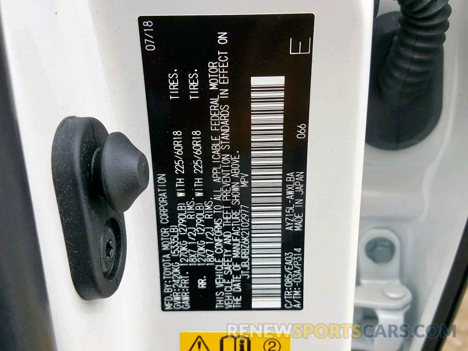 10 Photograph of a damaged car JTJBJRBZ6K2102977 LEXUS NX 300H 2019