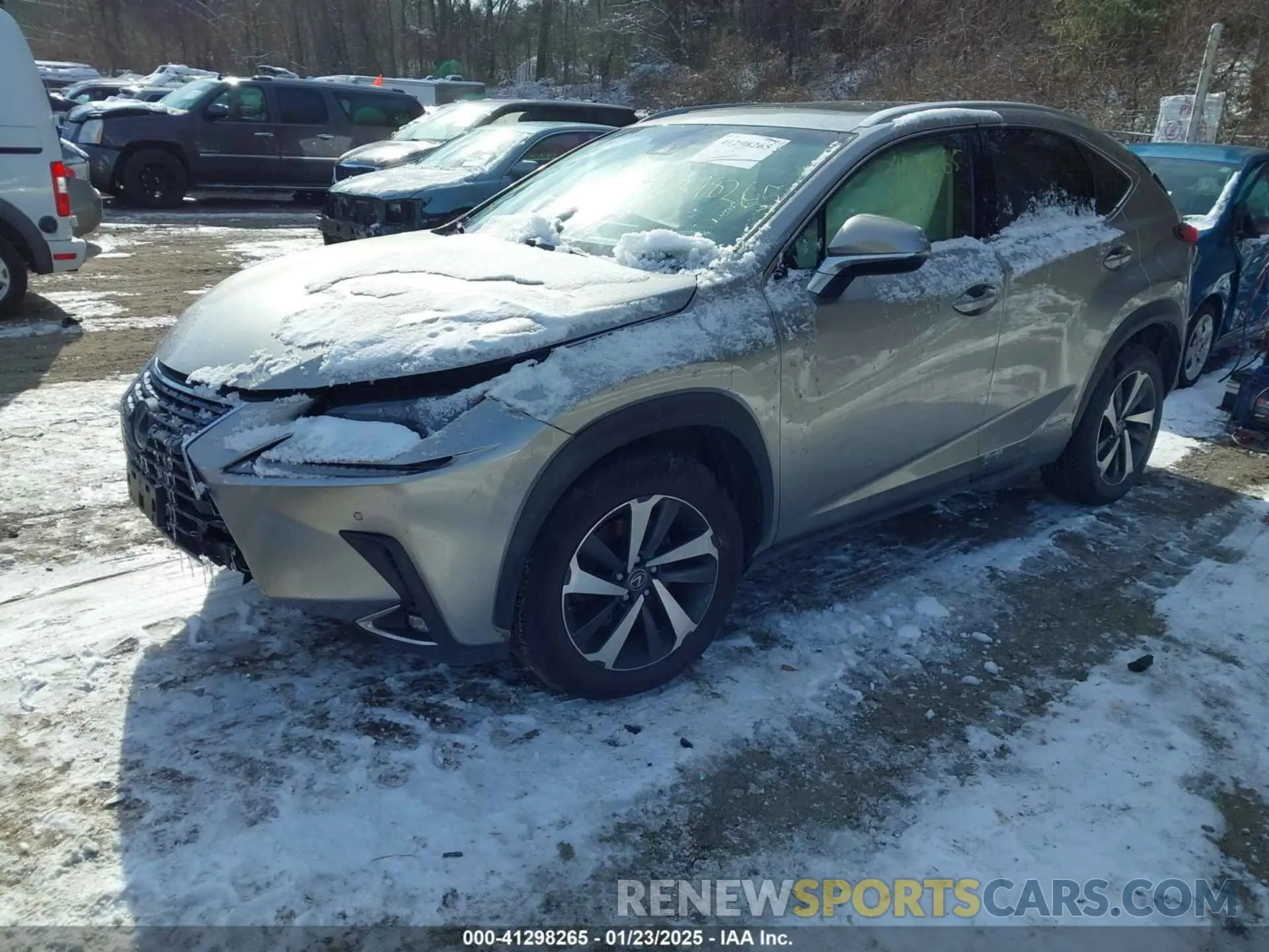 2 Photograph of a damaged car JTJBJRBZ8K2102978 LEXUS NX 300H 2019